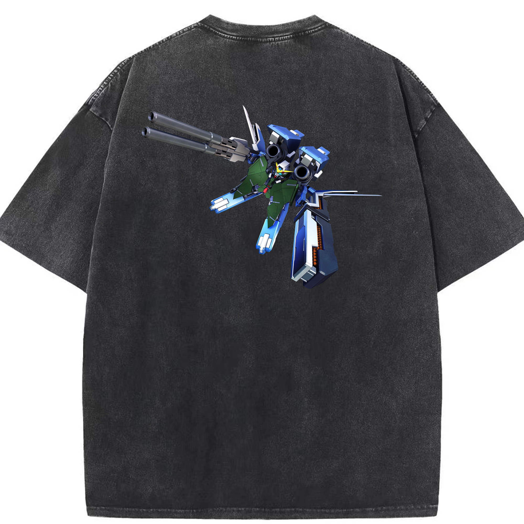 （画像用） 機動戦士ガンダム Mobile Suit Gundam 綿100% ヴィンテージ風 半袖Tシャツ（背面プリント）