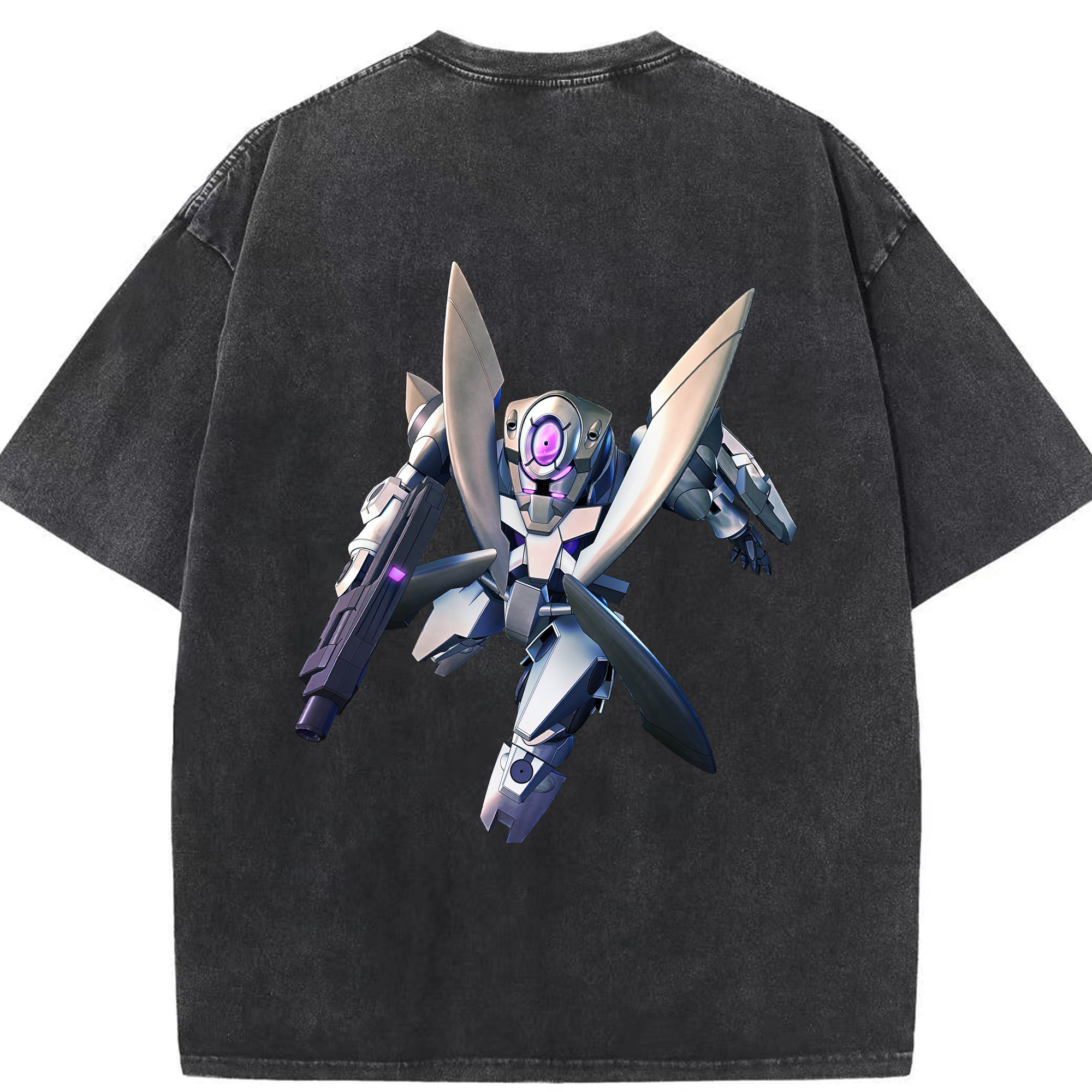 （画像用） 機動戦士ガンダム Mobile Suit Gundam 綿100% ヴィンテージ風 半袖Tシャツ（背面プリント）