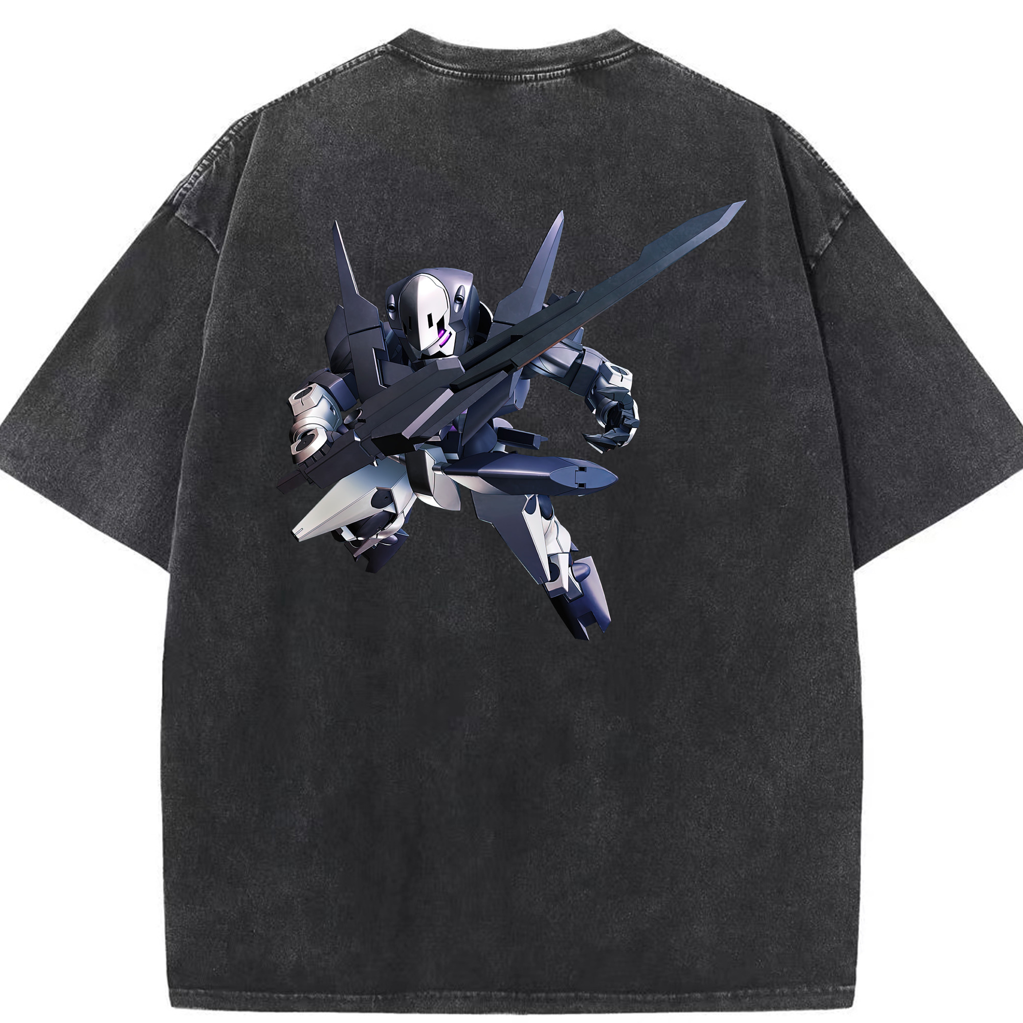 （画像用） 機動戦士ガンダム Mobile Suit Gundam 綿100% ヴィンテージ風 半袖Tシャツ（背面プリント）