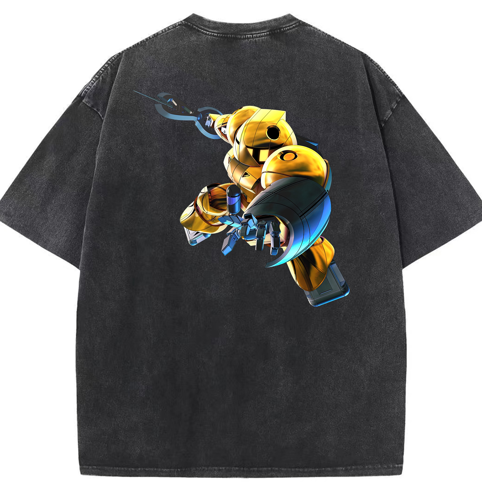 （画像用） 機動戦士ガンダム Mobile Suit Gundam 綿100% ヴィンテージ風 半袖Tシャツ（背面プリント）