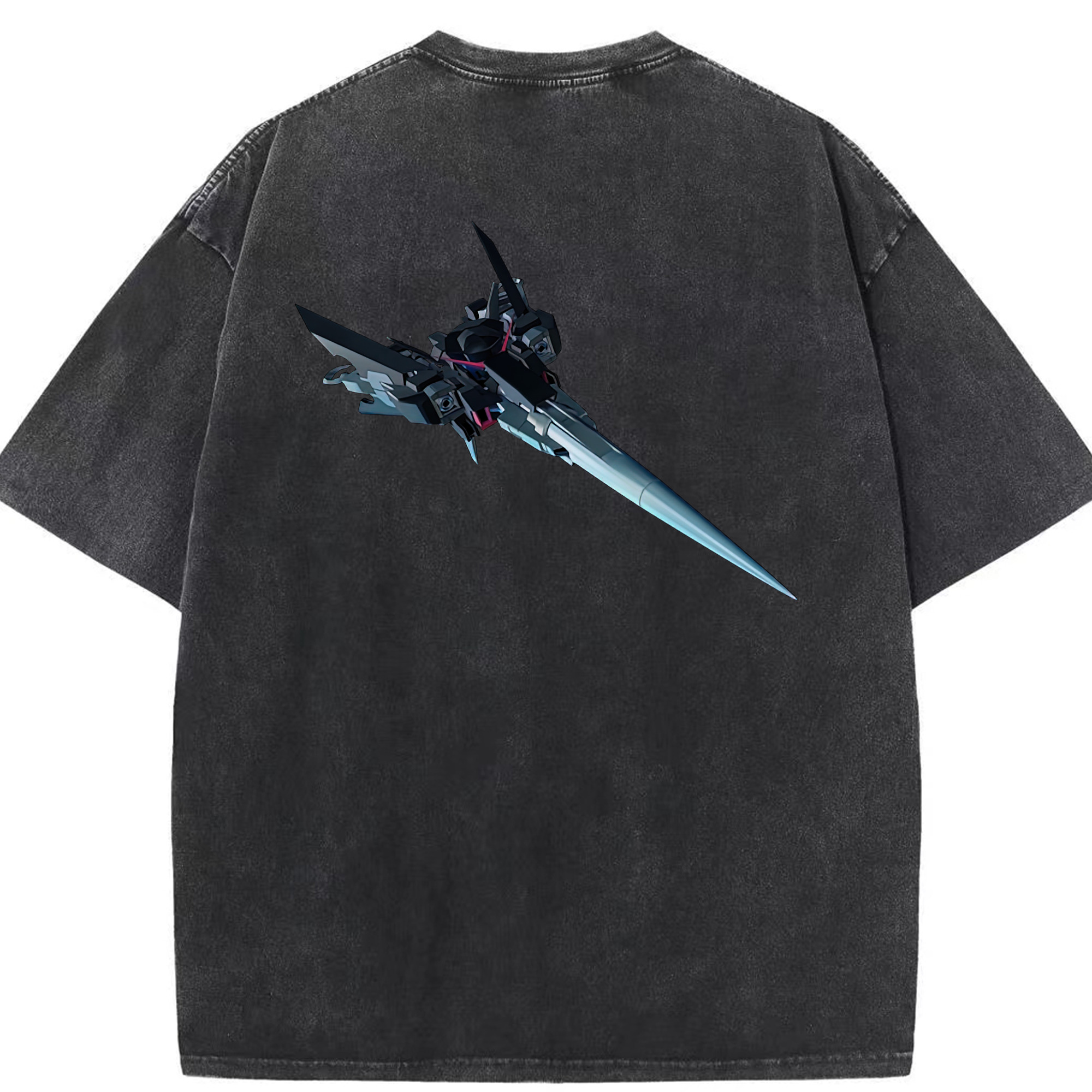 （画像用） 機動戦士ガンダム Mobile Suit Gundam 綿100% ヴィンテージ風 半袖Tシャツ（背面プリント）