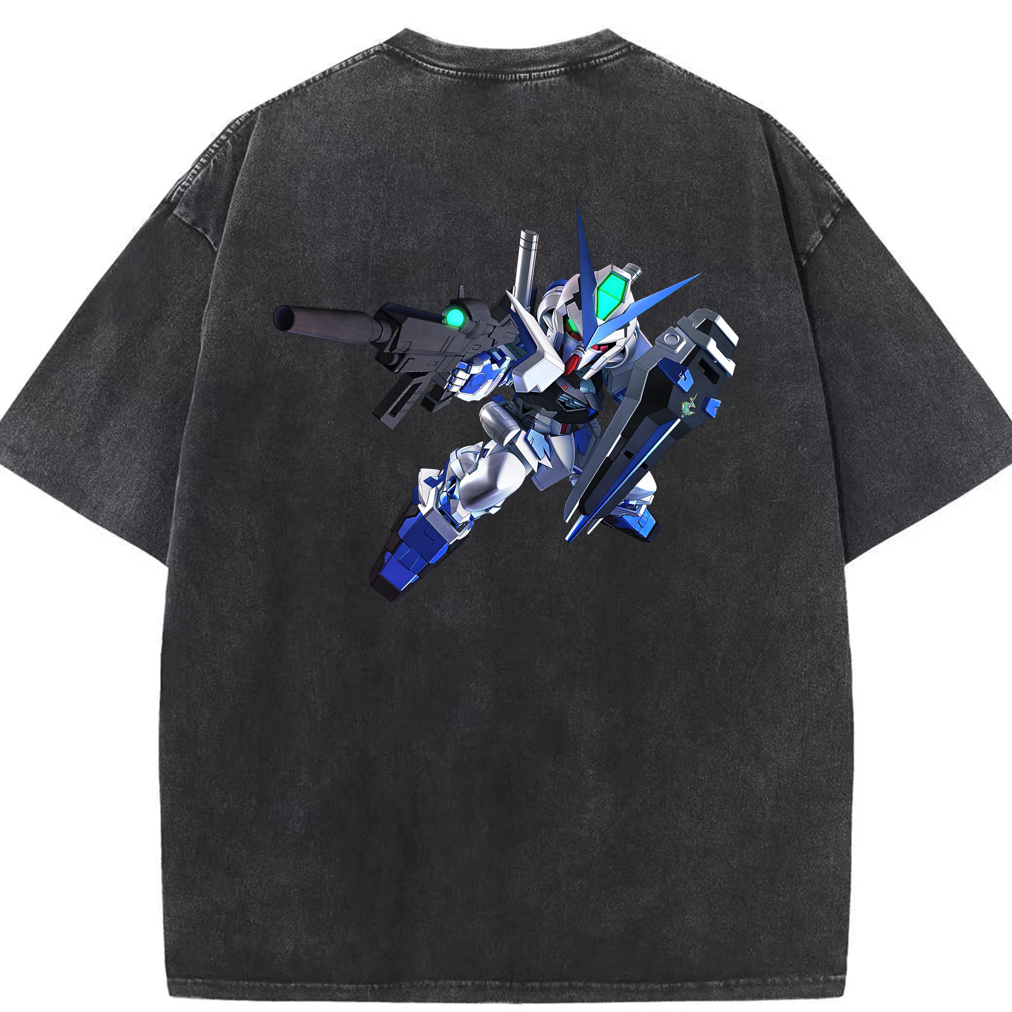 （画像用） 機動戦士ガンダム Mobile Suit Gundam 綿100% ヴィンテージ風 半袖Tシャツ（背面プリント）