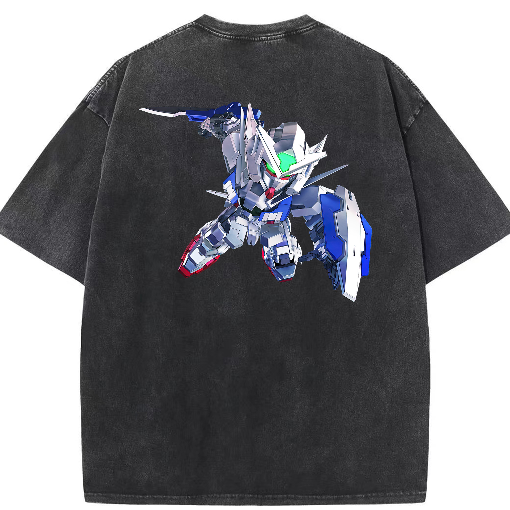 （画像用） 機動戦士ガンダム Mobile Suit Gundam 綿100% ヴィンテージ風 半袖Tシャツ（背面プリント）