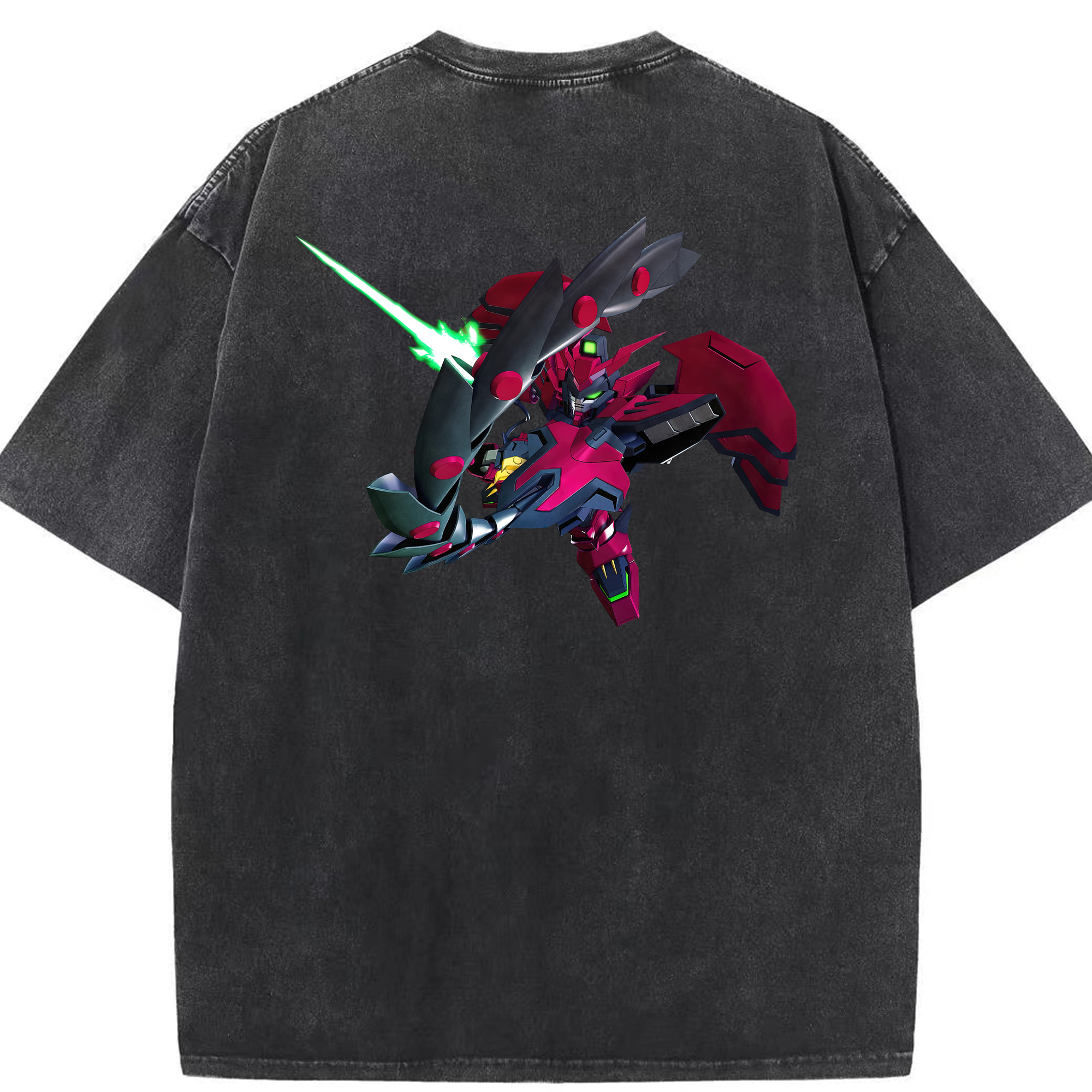 （画像用） 機動戦士ガンダム Mobile Suit Gundam 綿100% ヴィンテージ風 半袖Tシャツ（背面プリント）