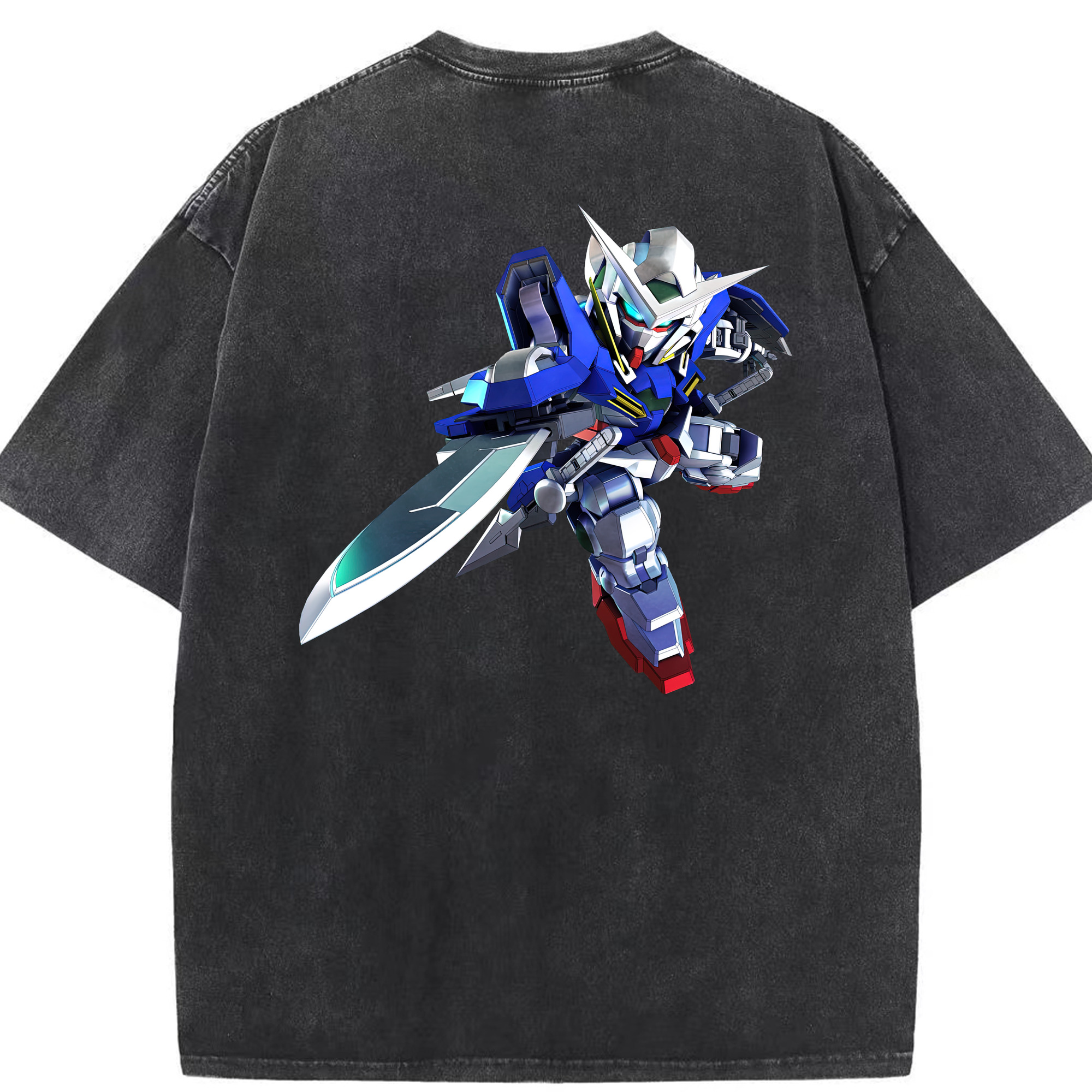 （画像用） 機動戦士ガンダム Mobile Suit Gundam 綿100% ヴィンテージ風 半袖Tシャツ（背面プリント）
