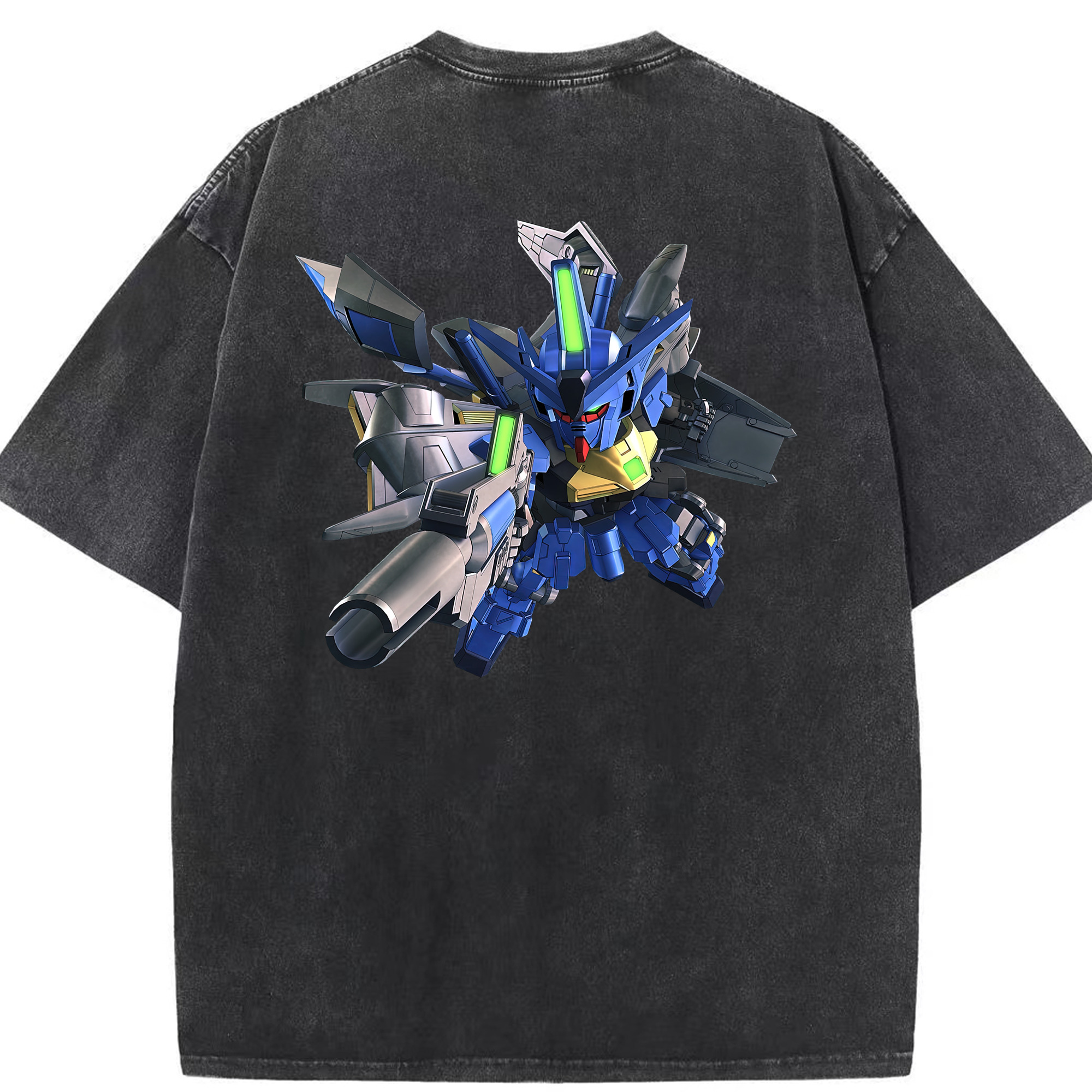 （画像用） 機動戦士ガンダム Mobile Suit Gundam 綿100% ヴィンテージ風 半袖Tシャツ（背面プリント）