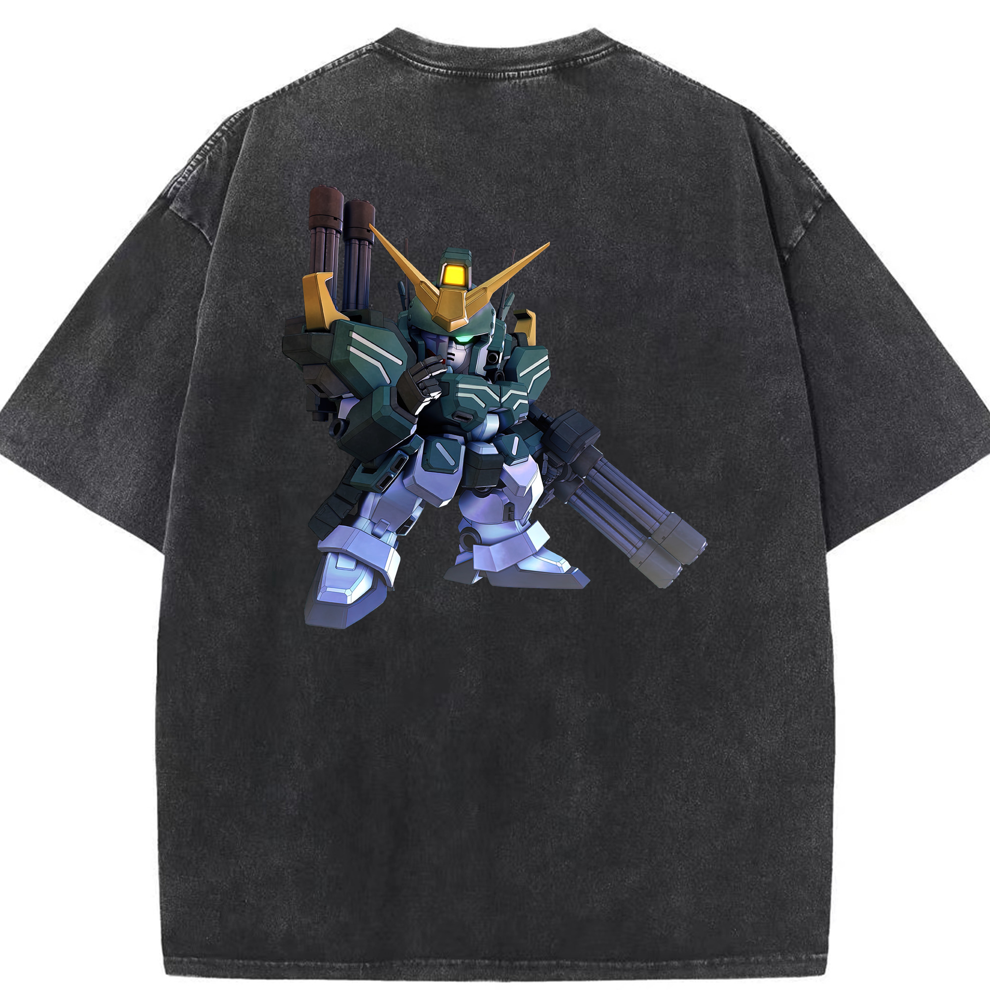 （画像用） 機動戦士ガンダム Mobile Suit Gundam 綿100% ヴィンテージ風 半袖Tシャツ（背面プリント）