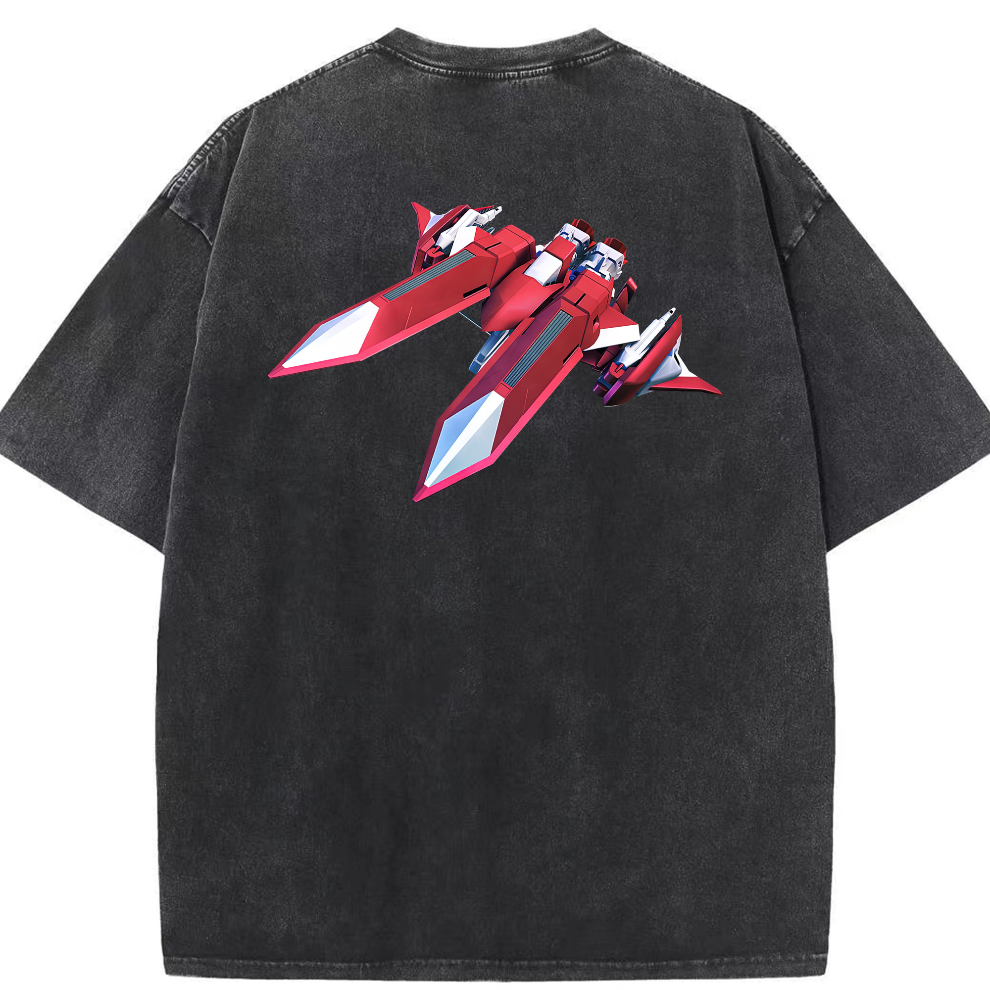 （画像用） 機動戦士ガンダム Mobile Suit Gundam 綿100% ヴィンテージ風 半袖Tシャツ（背面プリント）
