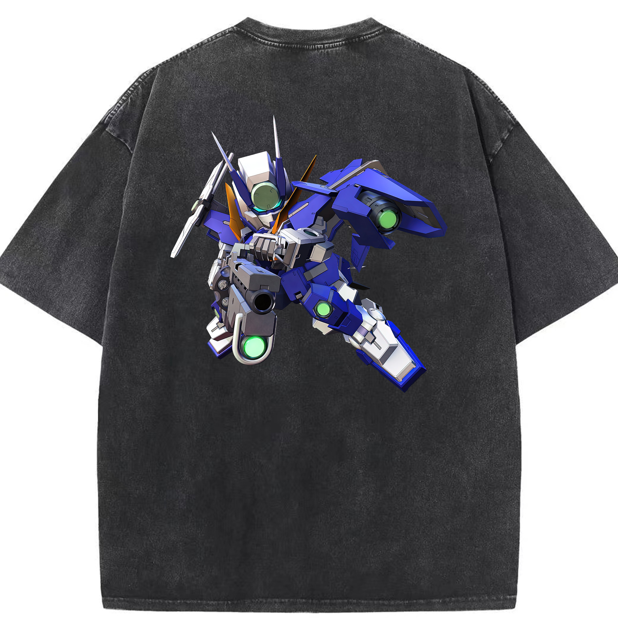 （画像用） 機動戦士ガンダム Mobile Suit Gundam 綿100% ヴィンテージ風 半袖Tシャツ（背面プリント）