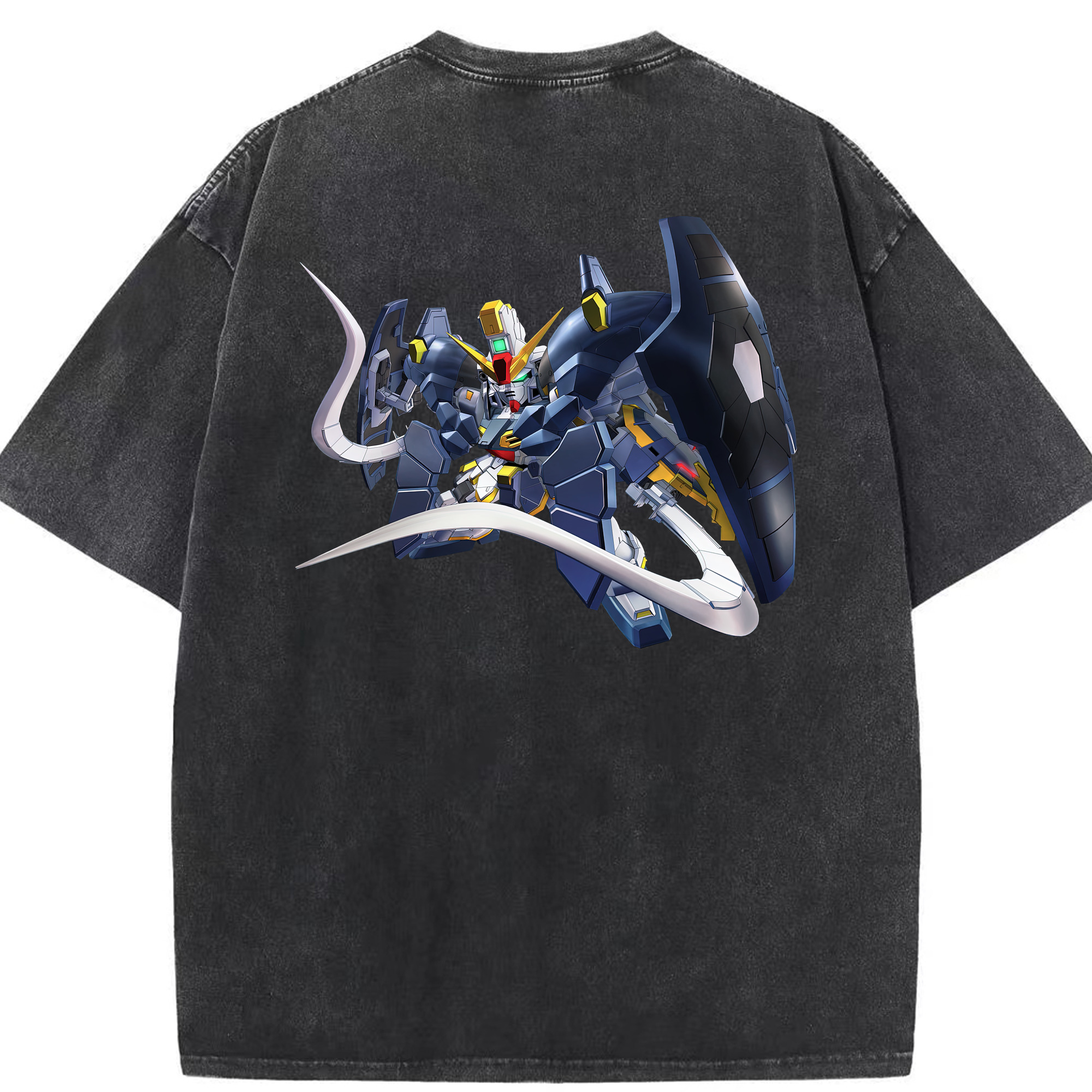 （画像用） 機動戦士ガンダム Mobile Suit Gundam 綿100% ヴィンテージ風 半袖Tシャツ（背面プリント）