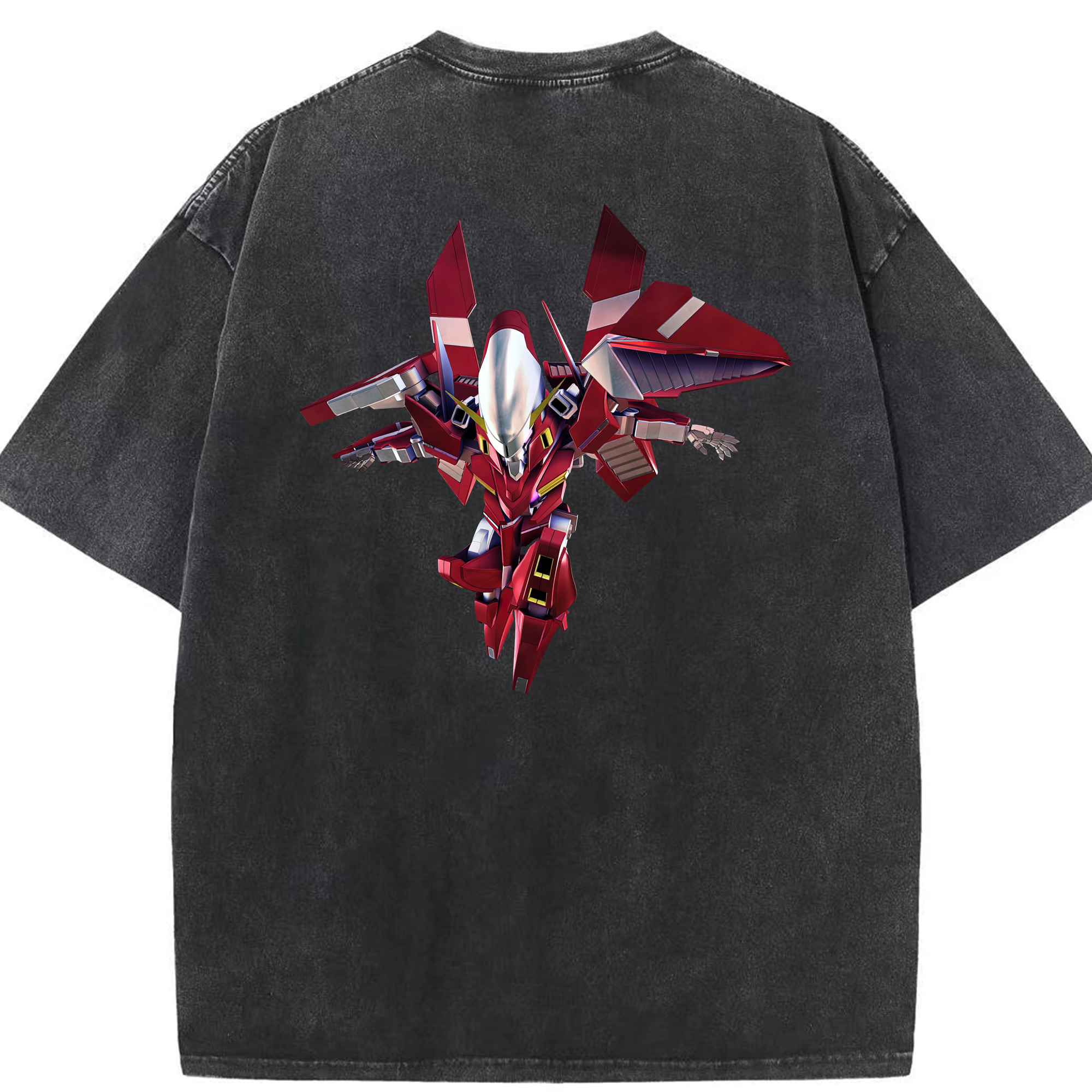 （画像用） 機動戦士ガンダム Mobile Suit Gundam 綿100% ヴィンテージ風 半袖Tシャツ（背面プリント）