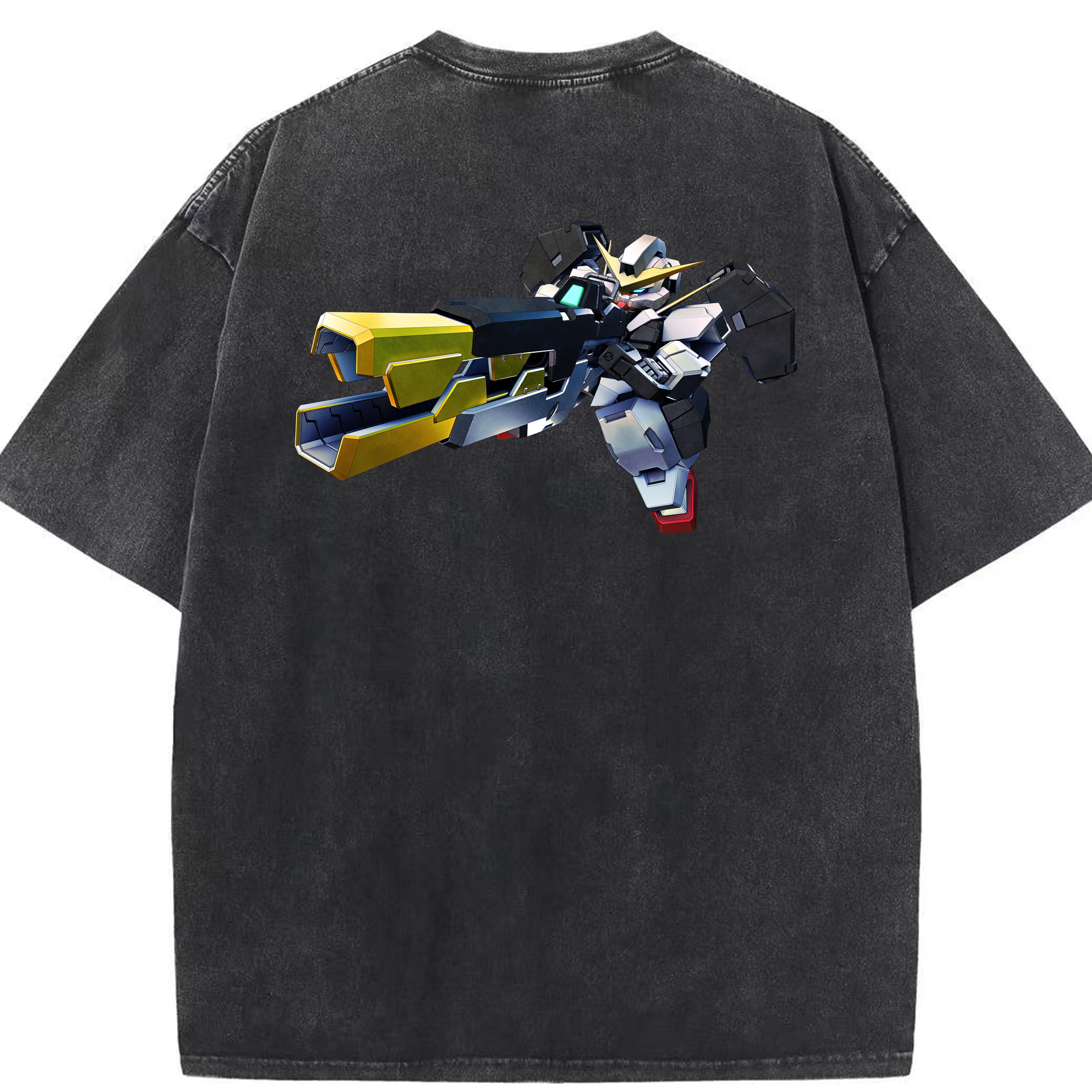 （画像用） 機動戦士ガンダム Mobile Suit Gundam 綿100% ヴィンテージ風 半袖Tシャツ（背面プリント）