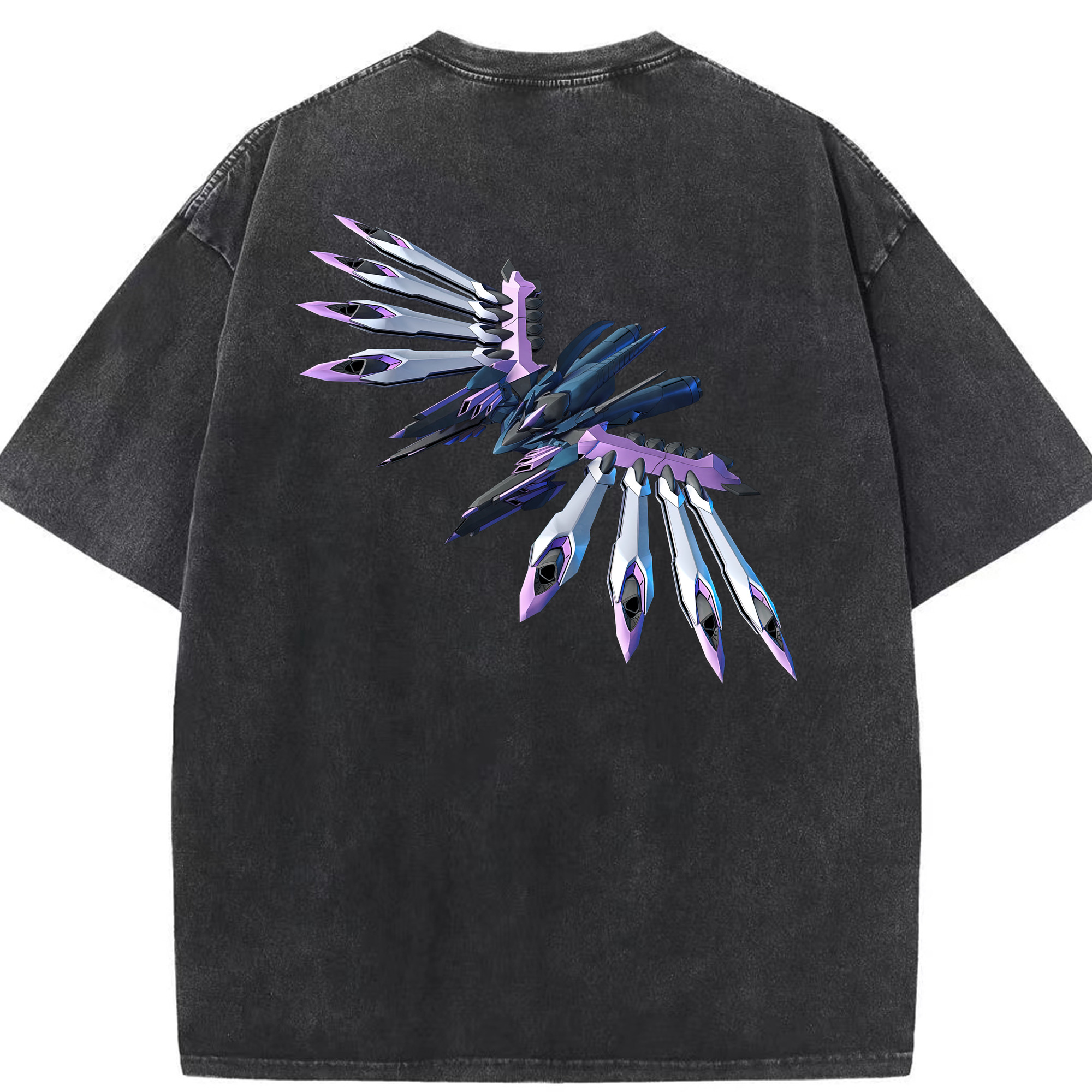 （画像用） 機動戦士ガンダム Mobile Suit Gundam 綿100% ヴィンテージ風 半袖Tシャツ（背面プリント）