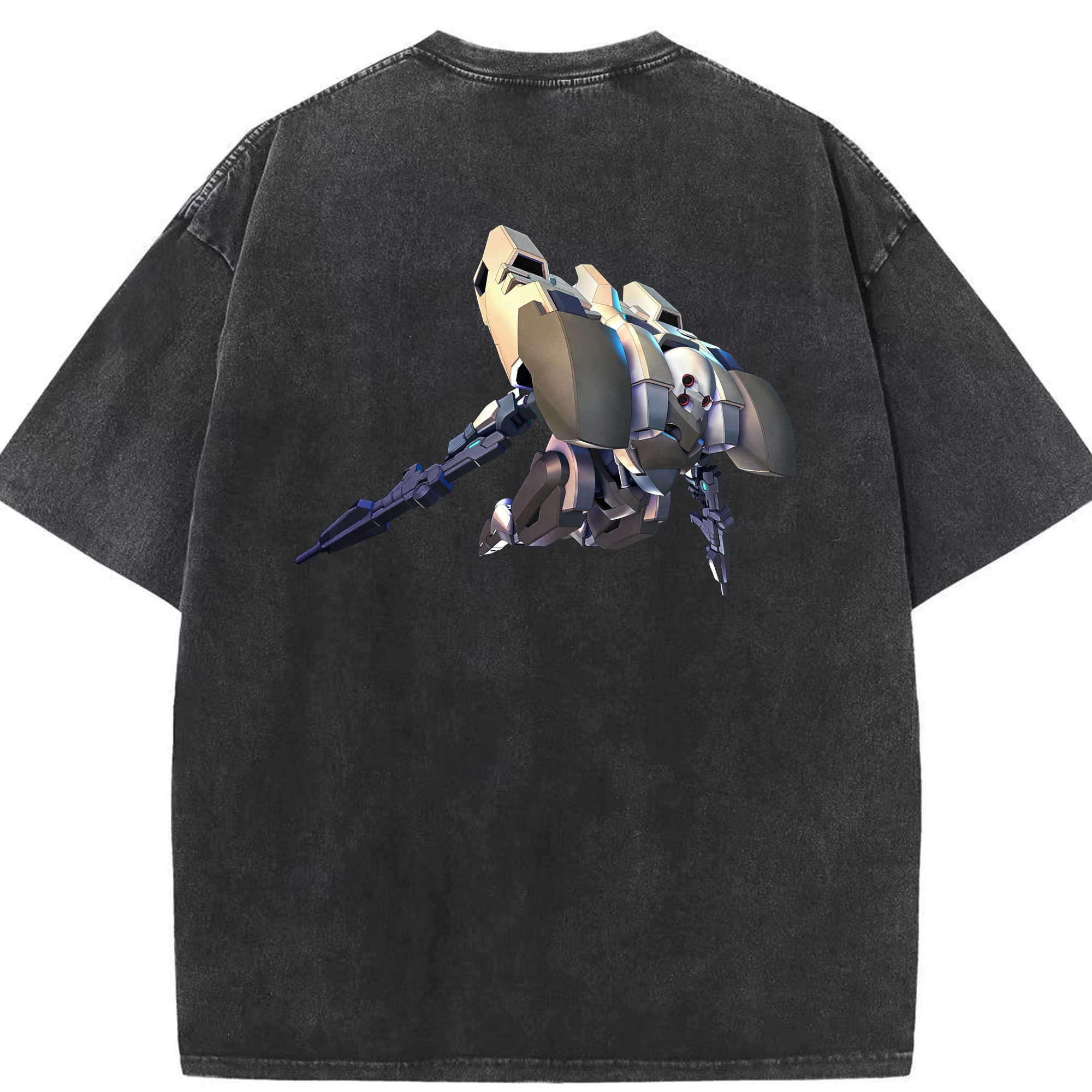 （画像用） 機動戦士ガンダム Mobile Suit Gundam 綿100% ヴィンテージ風 半袖Tシャツ（背面プリント）