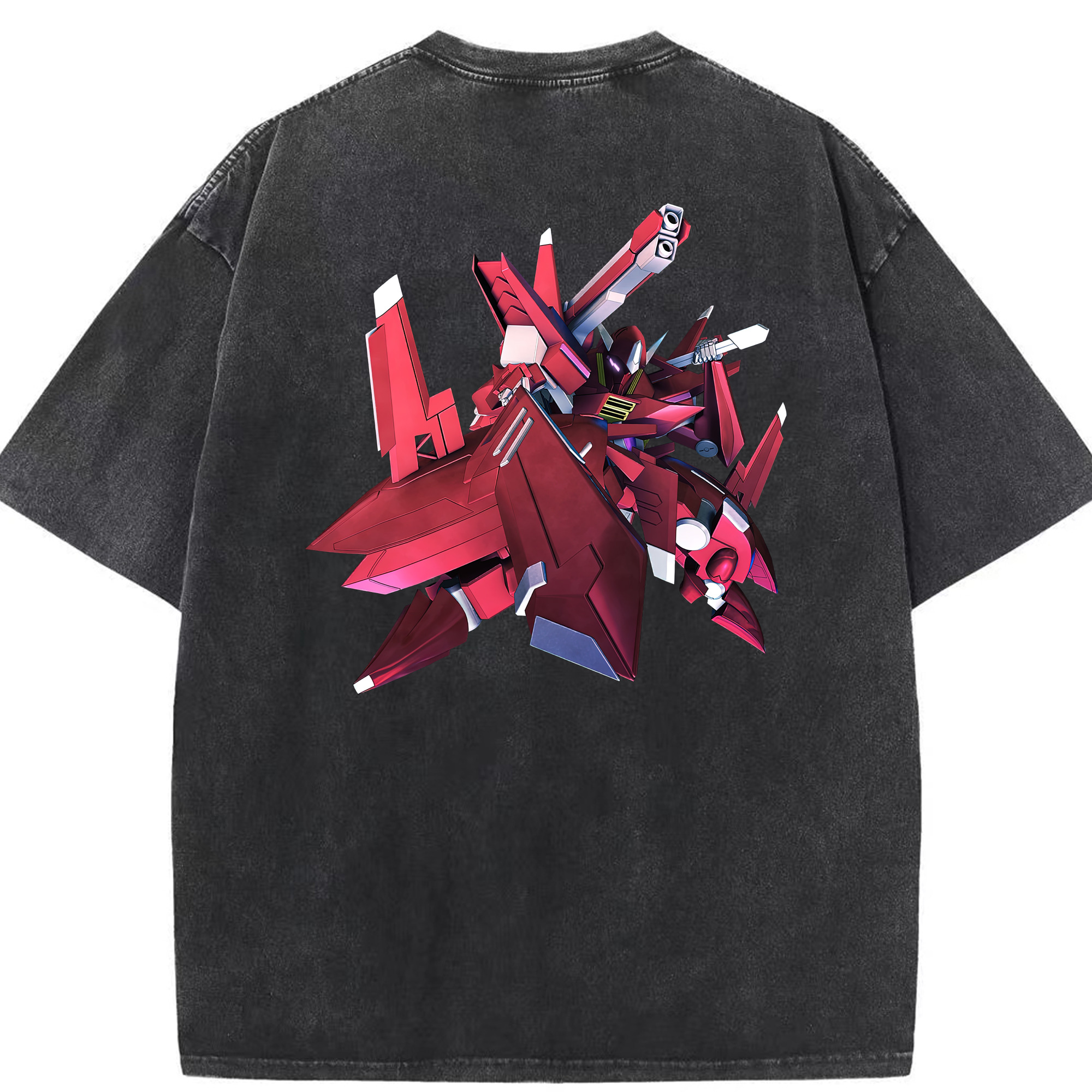 （画像用） 機動戦士ガンダム Mobile Suit Gundam 綿100% ヴィンテージ風 半袖Tシャツ（背面プリント）