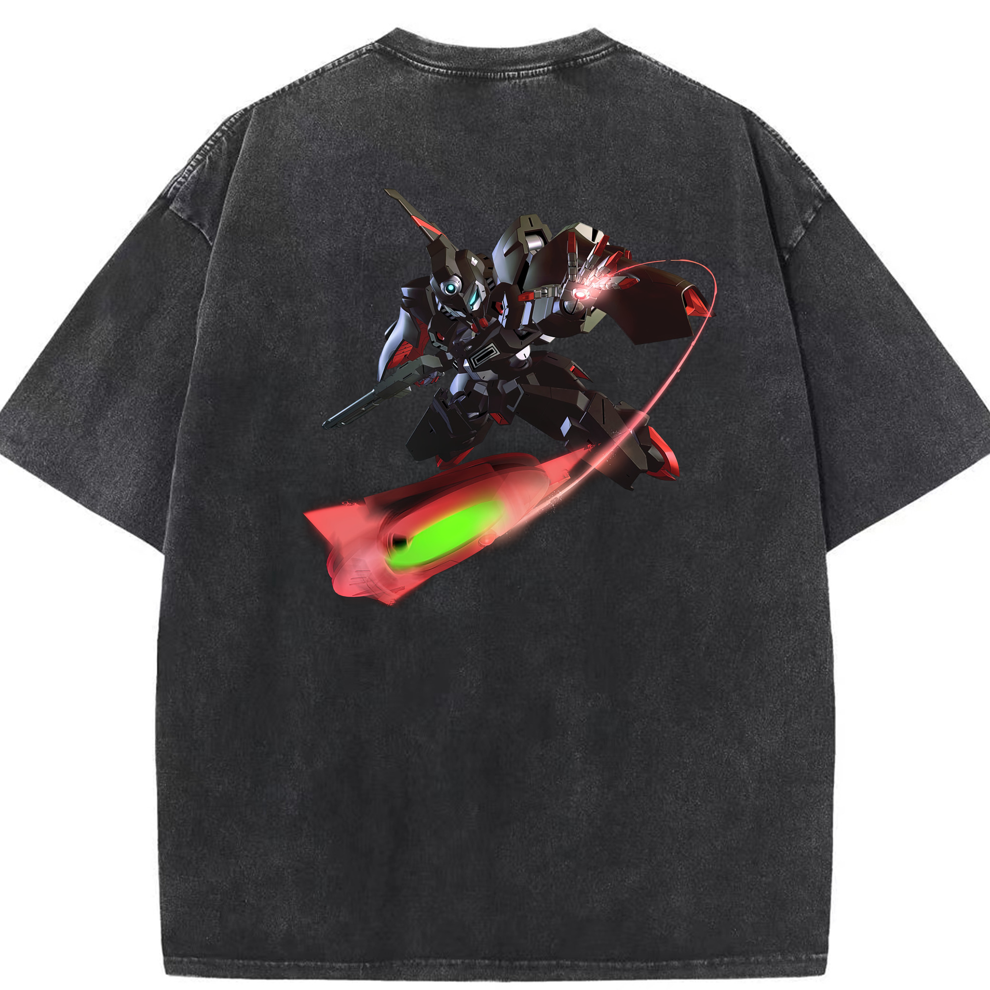 （画像用） 機動戦士ガンダム Mobile Suit Gundam 綿100% ヴィンテージ風 半袖Tシャツ（背面プリント）