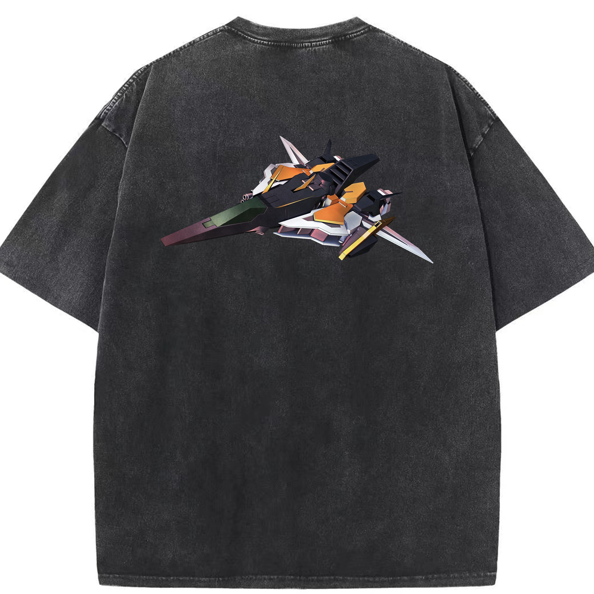 （画像用） 機動戦士ガンダム Mobile Suit Gundam 綿100% ヴィンテージ風 半袖Tシャツ（背面プリント）