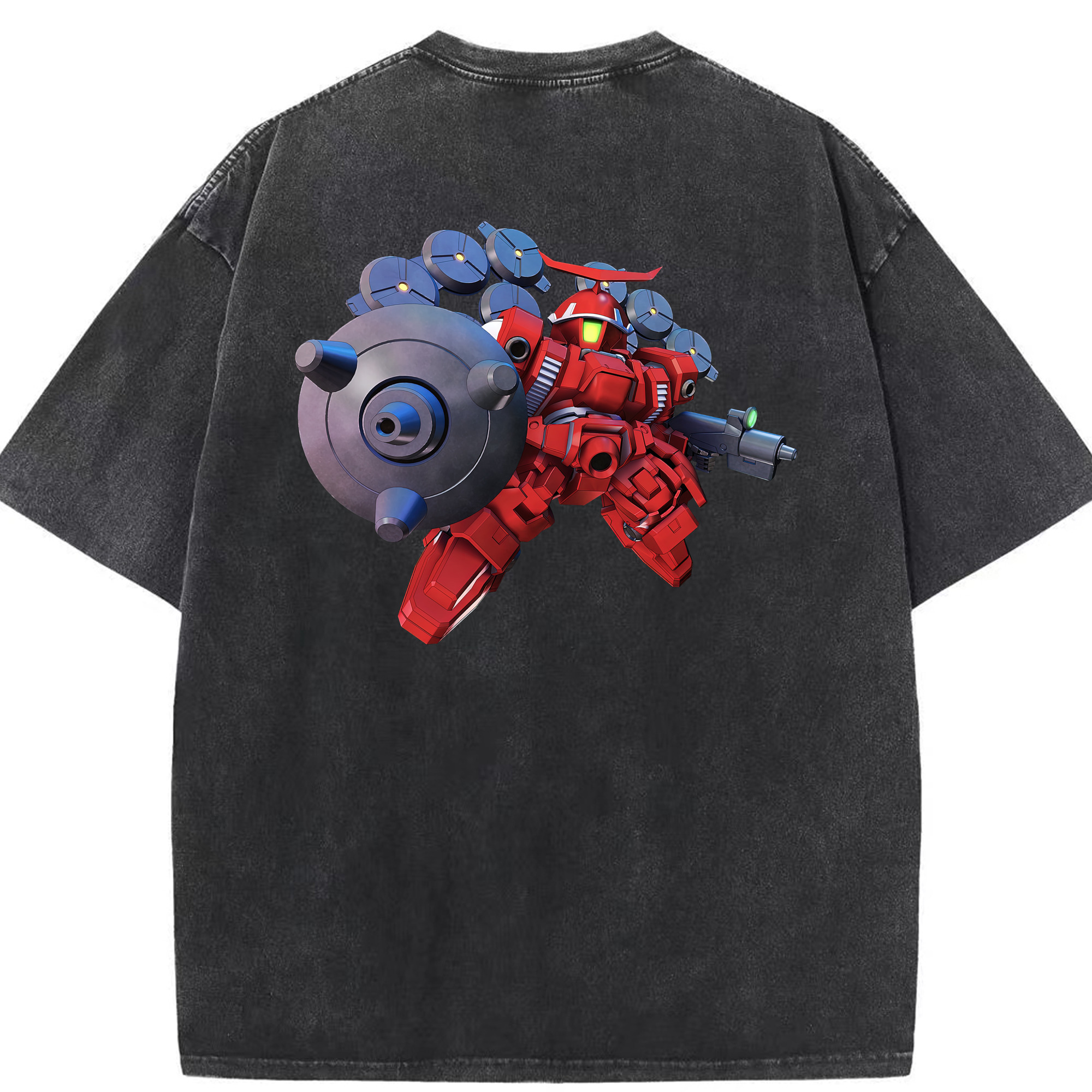 （画像用） 機動戦士ガンダム Mobile Suit Gundam 綿100% ヴィンテージ風 半袖Tシャツ（背面プリント）