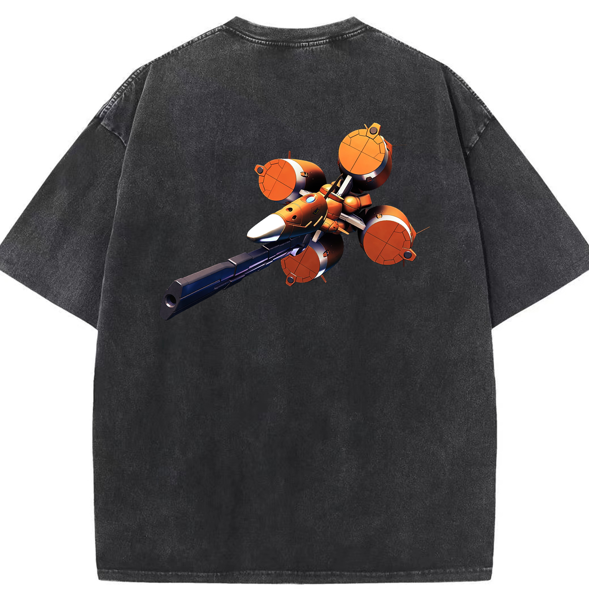 （画像用） 機動戦士ガンダム Mobile Suit Gundam 綿100% ヴィンテージ風 半袖Tシャツ（背面プリント）