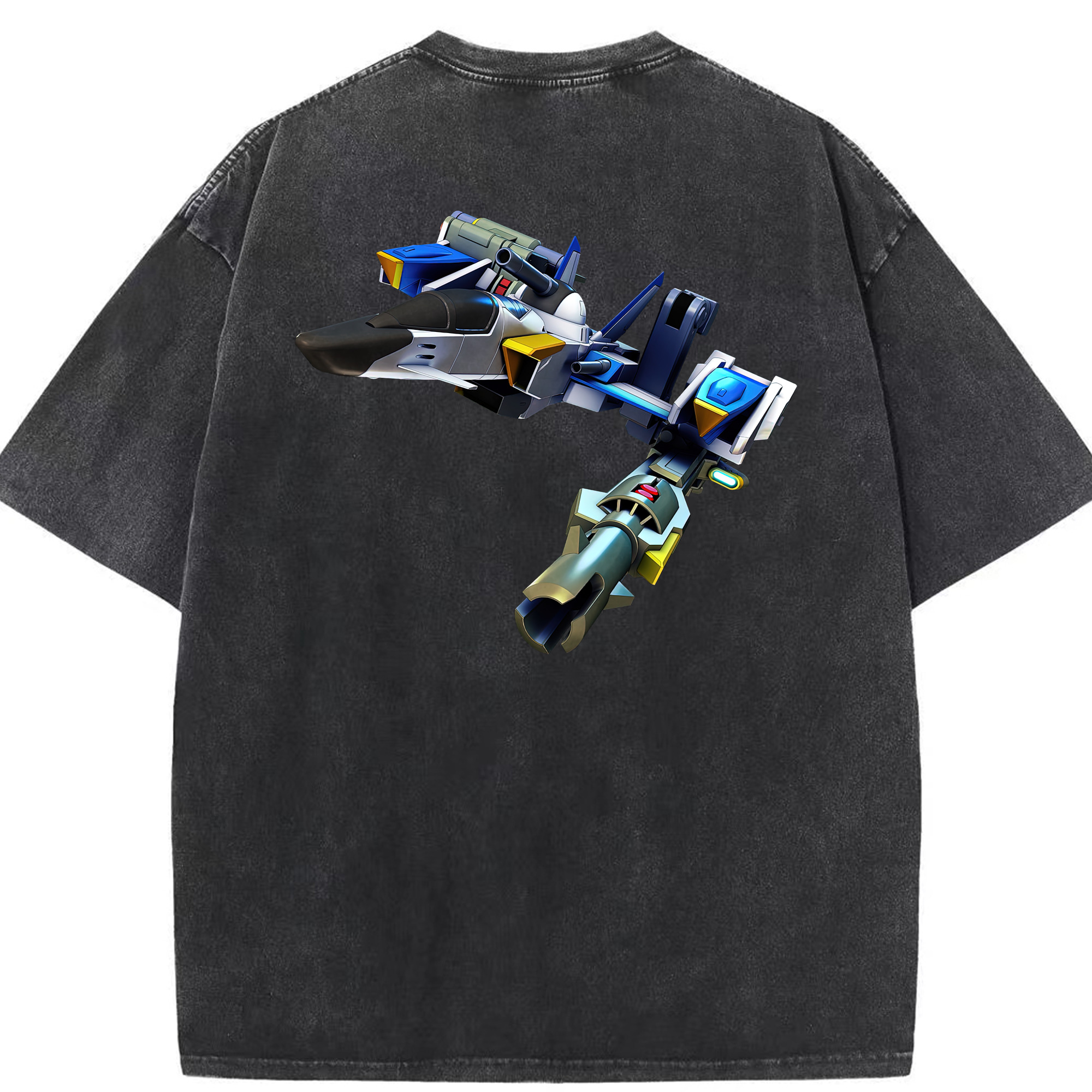 （画像用） 機動戦士ガンダム Mobile Suit Gundam 綿100% ヴィンテージ風 半袖Tシャツ（背面プリント）