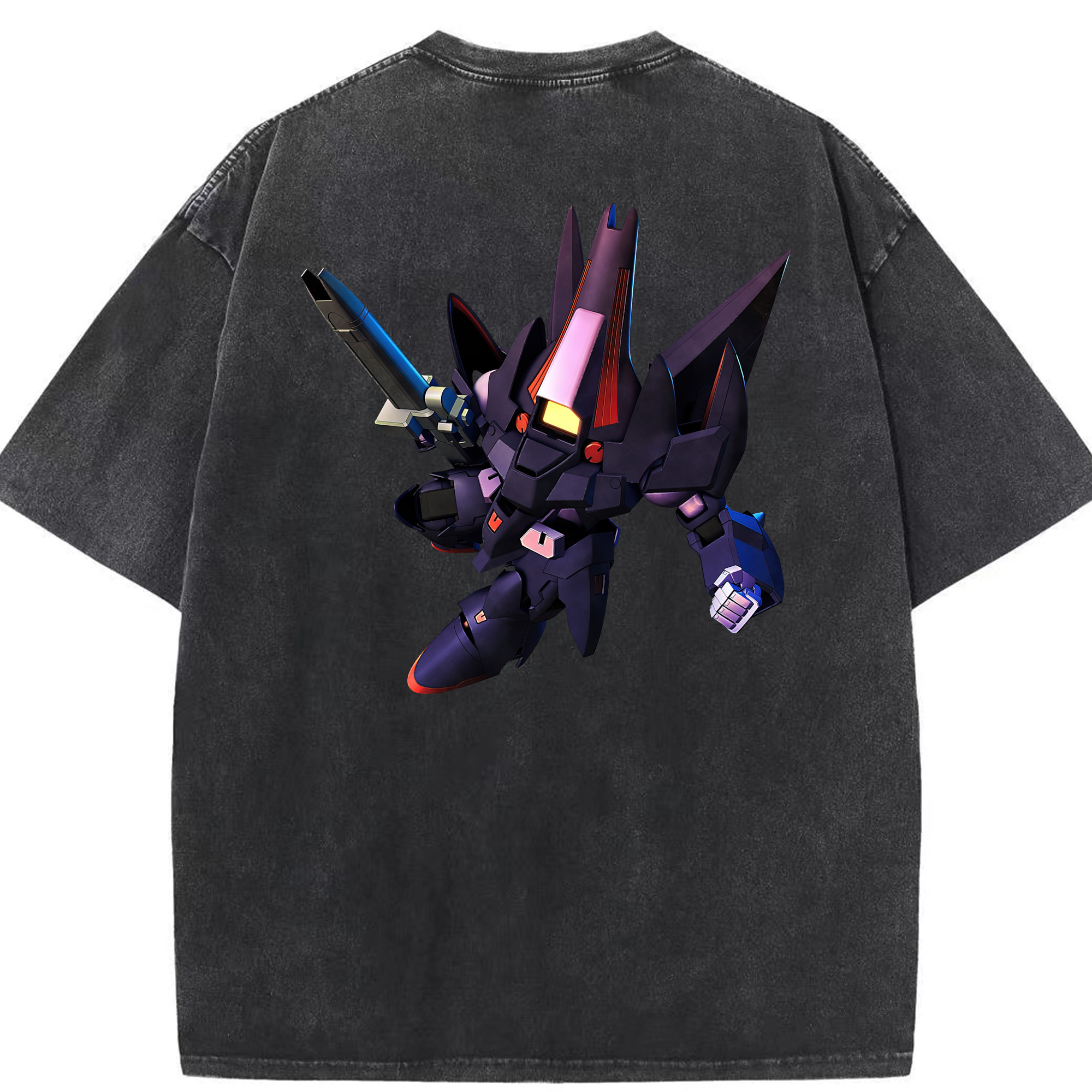 （画像用） 機動戦士ガンダム Mobile Suit Gundam 綿100% ヴィンテージ風 半袖Tシャツ（背面プリント）