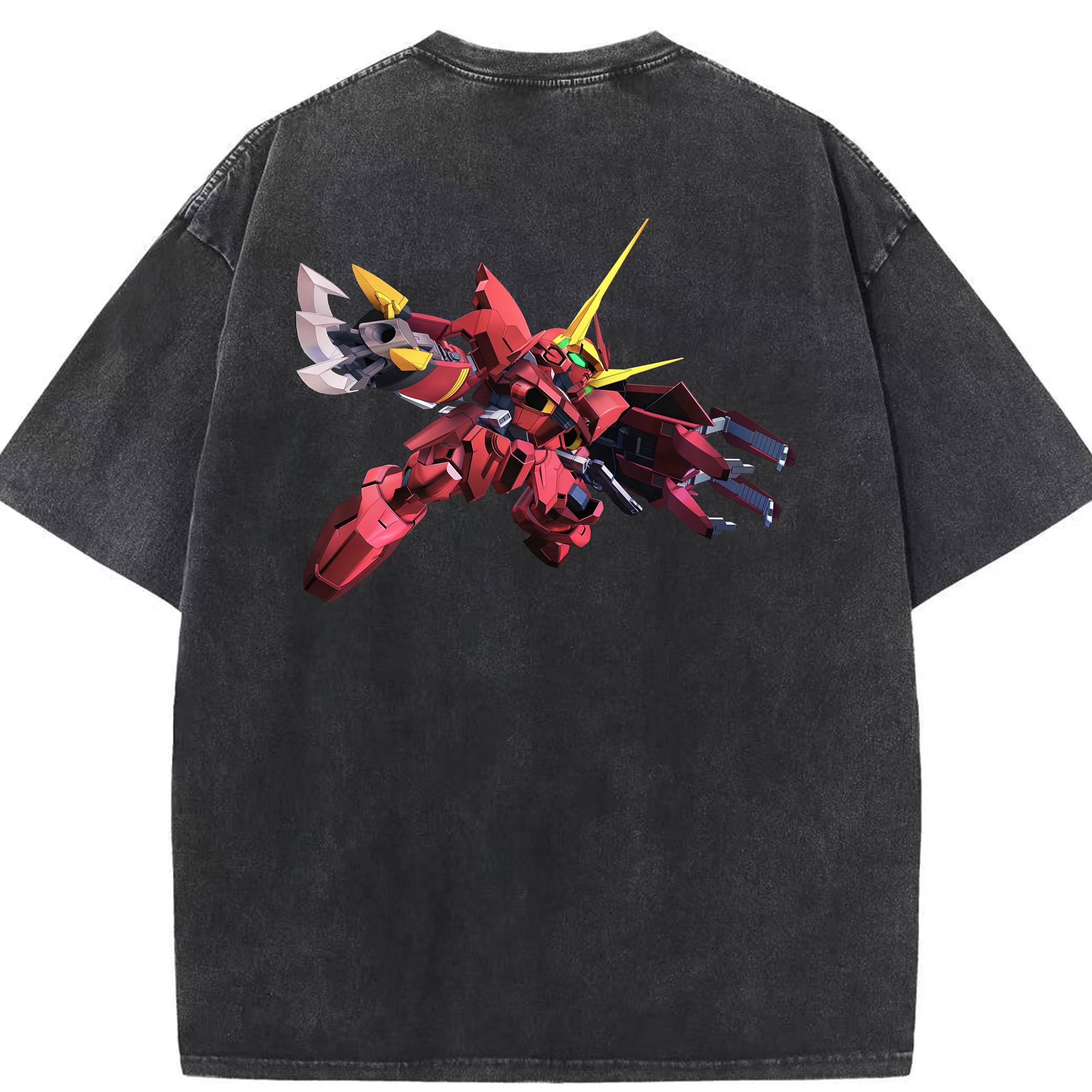 （画像用） 機動戦士ガンダム Mobile Suit Gundam 綿100% ヴィンテージ風 半袖Tシャツ（背面プリント）