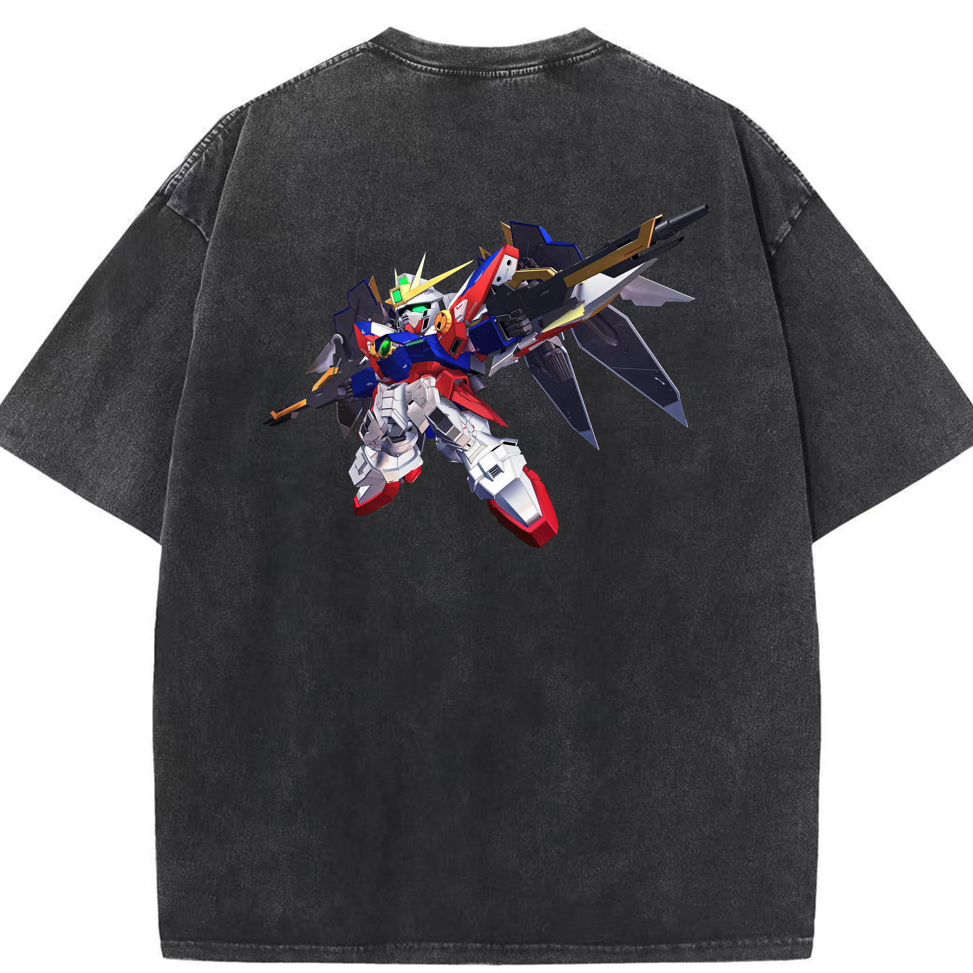 （画像用） 機動戦士ガンダム Mobile Suit Gundam 綿100% ヴィンテージ風 半袖Tシャツ（背面プリント）
