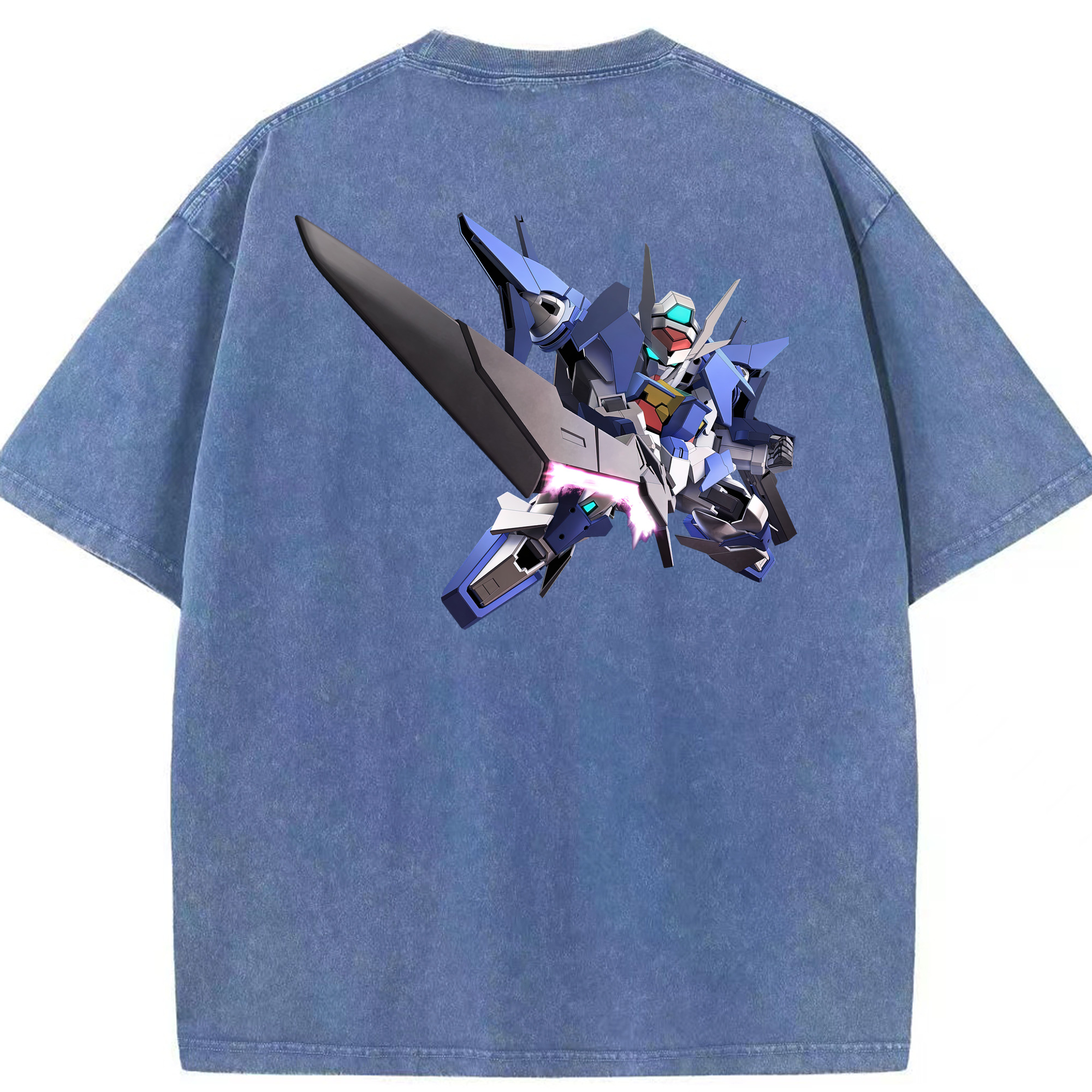 （画像用） 機動戦士ガンダム Mobile Suit Gundam 綿100% ヴィンテージ風 半袖Tシャツ（背面プリント）