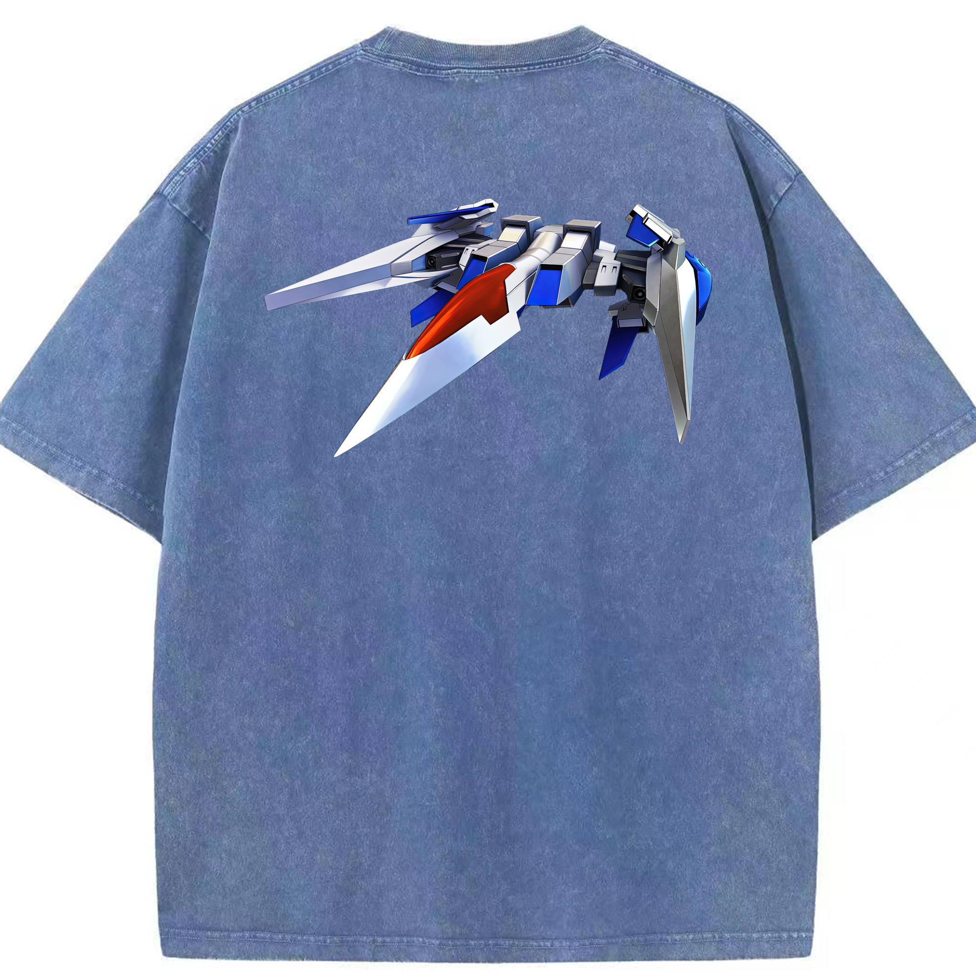 （画像用） 機動戦士ガンダム Mobile Suit Gundam 綿100% ヴィンテージ風 半袖Tシャツ（背面プリント）