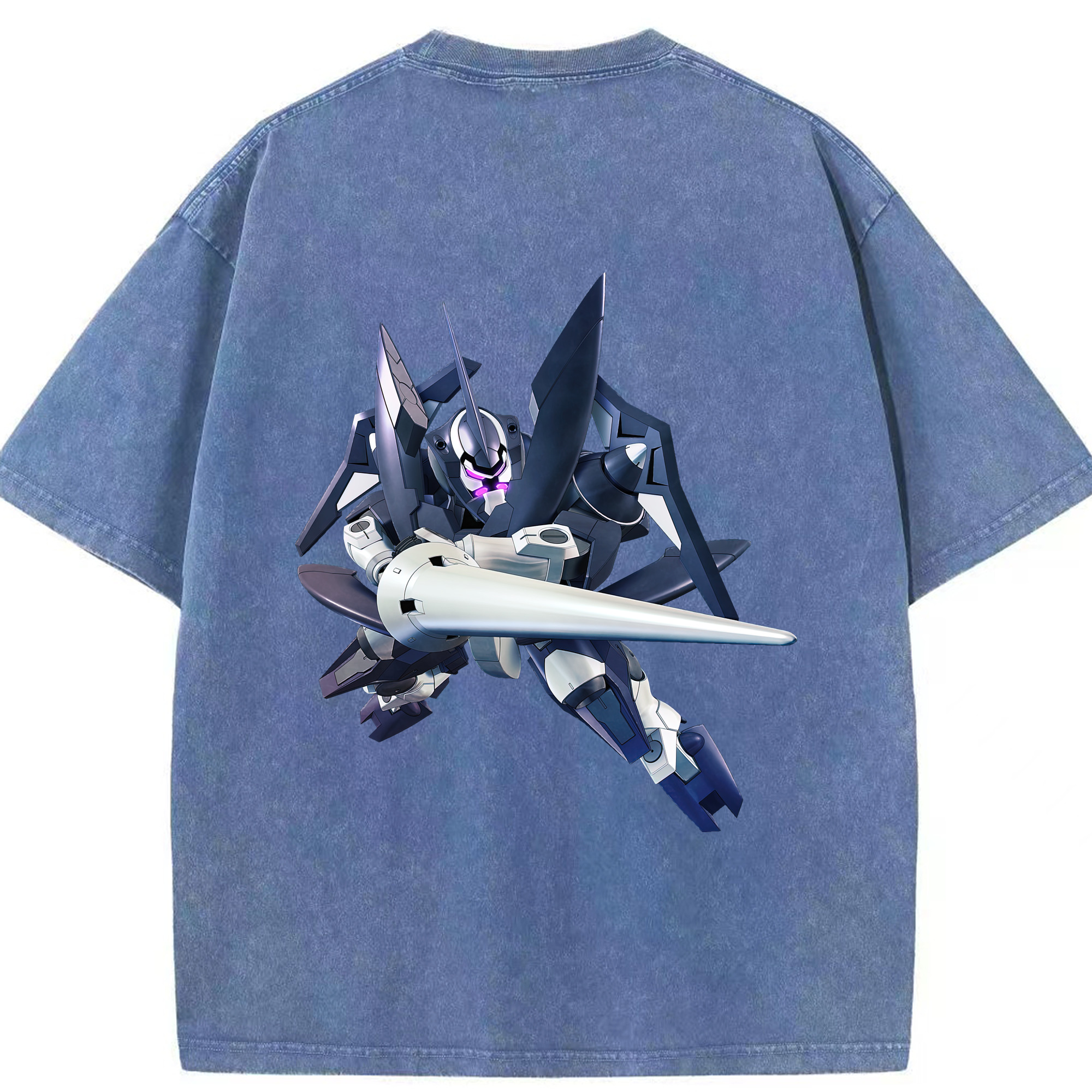 （画像用） 機動戦士ガンダム Mobile Suit Gundam 綿100% ヴィンテージ風 半袖Tシャツ（背面プリント）