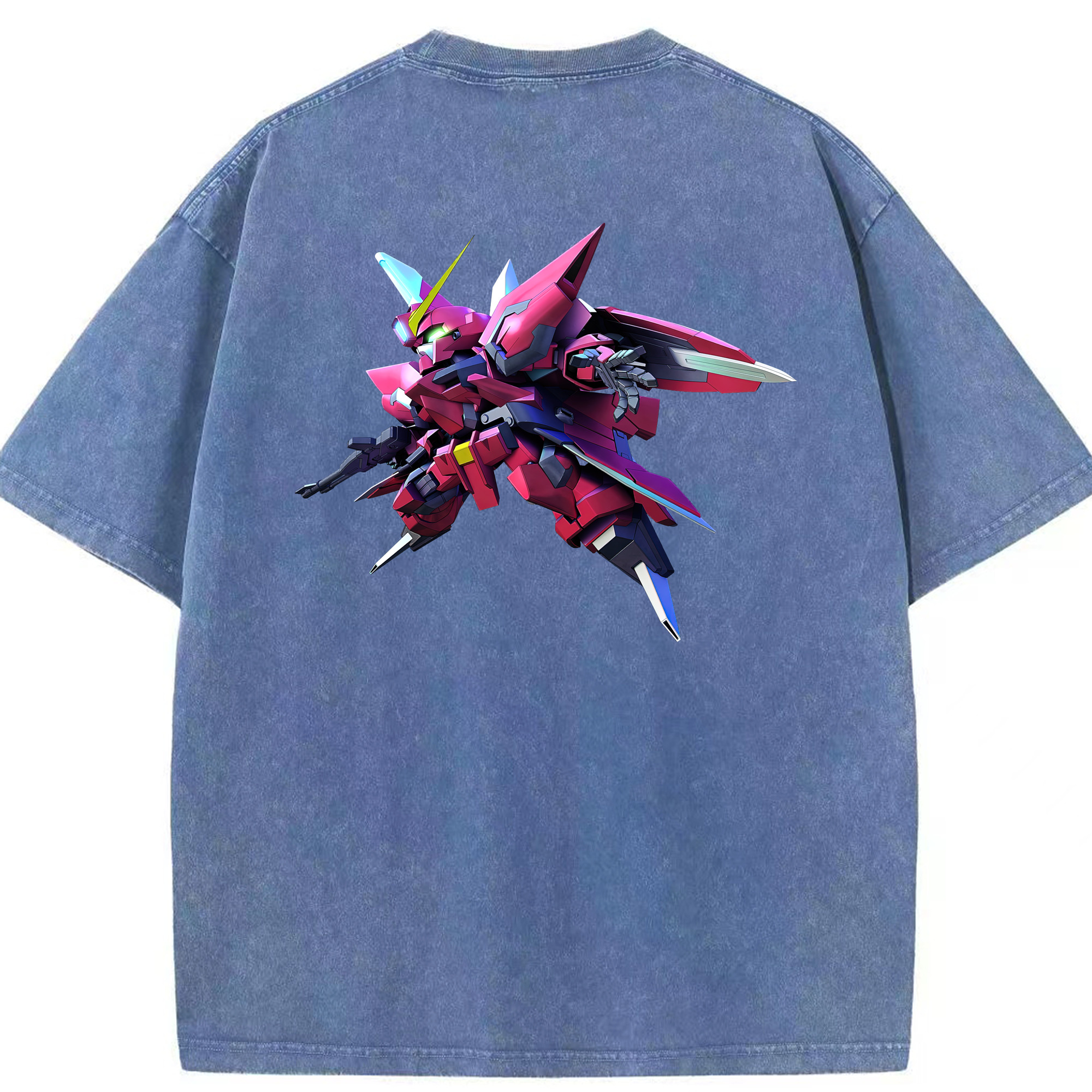 （画像用） 機動戦士ガンダム Mobile Suit Gundam 綿100% ヴィンテージ風 半袖Tシャツ（背面プリント）