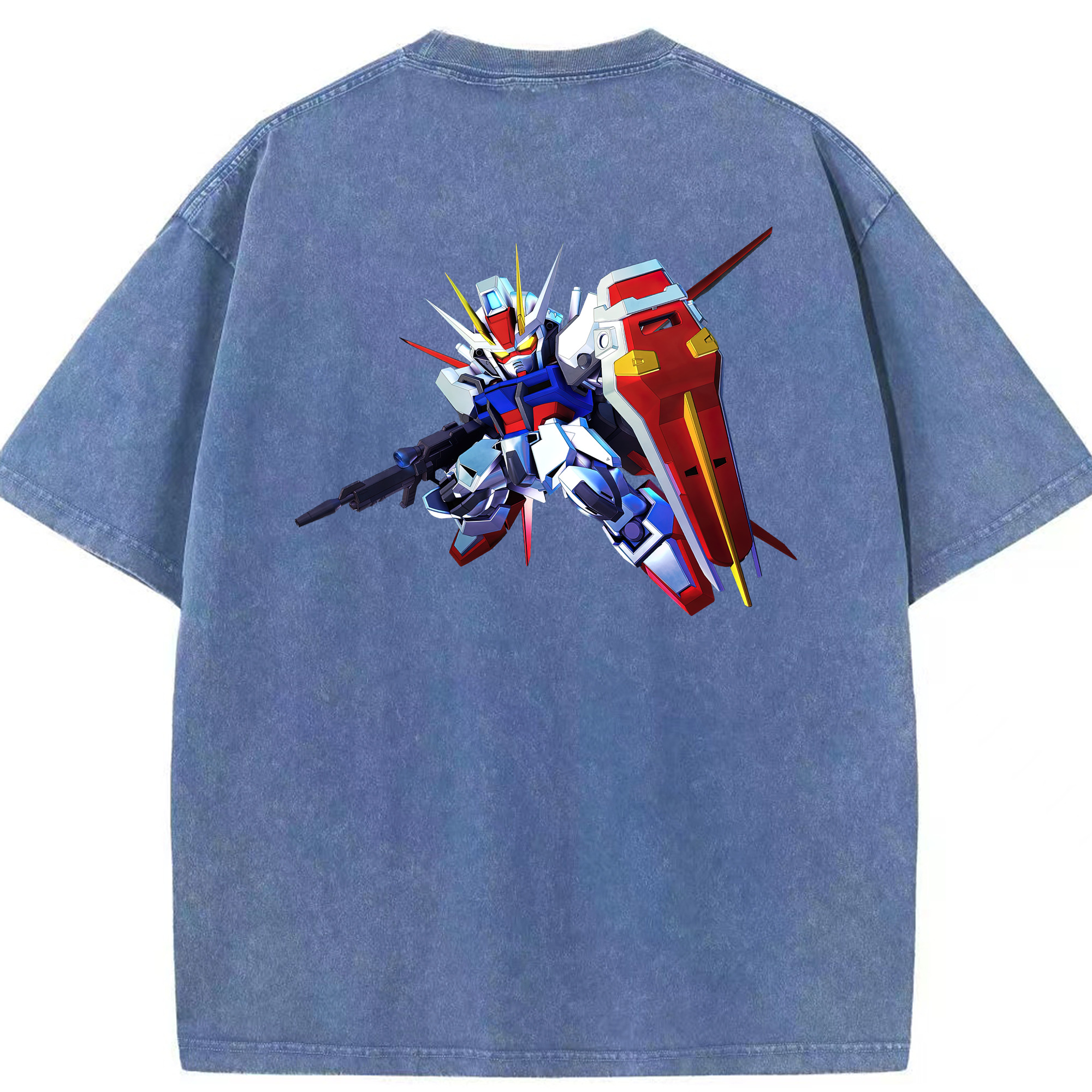 （画像用） 機動戦士ガンダム Mobile Suit Gundam 綿100% ヴィンテージ風 半袖Tシャツ（背面プリント）