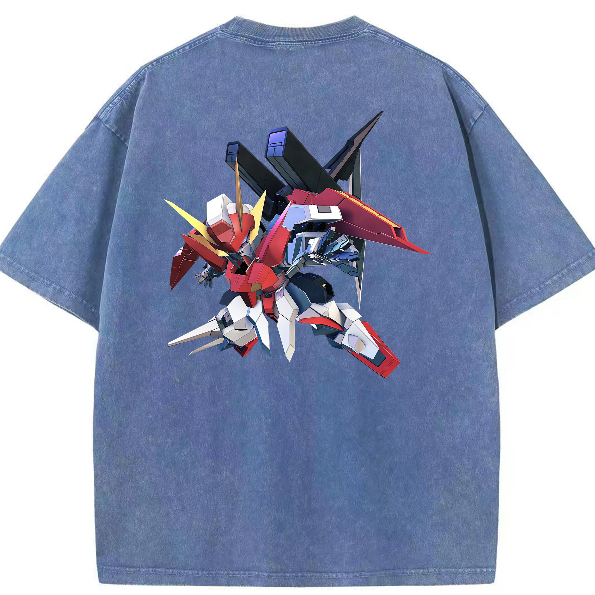 （画像用） 機動戦士ガンダム Mobile Suit Gundam 綿100% ヴィンテージ風 半袖Tシャツ（背面プリント）