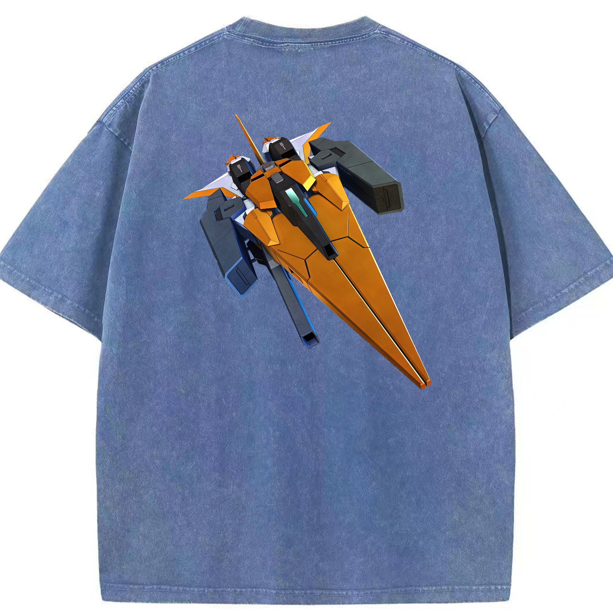 （画像用） 機動戦士ガンダム Mobile Suit Gundam 綿100% ヴィンテージ風 半袖Tシャツ（背面プリント）