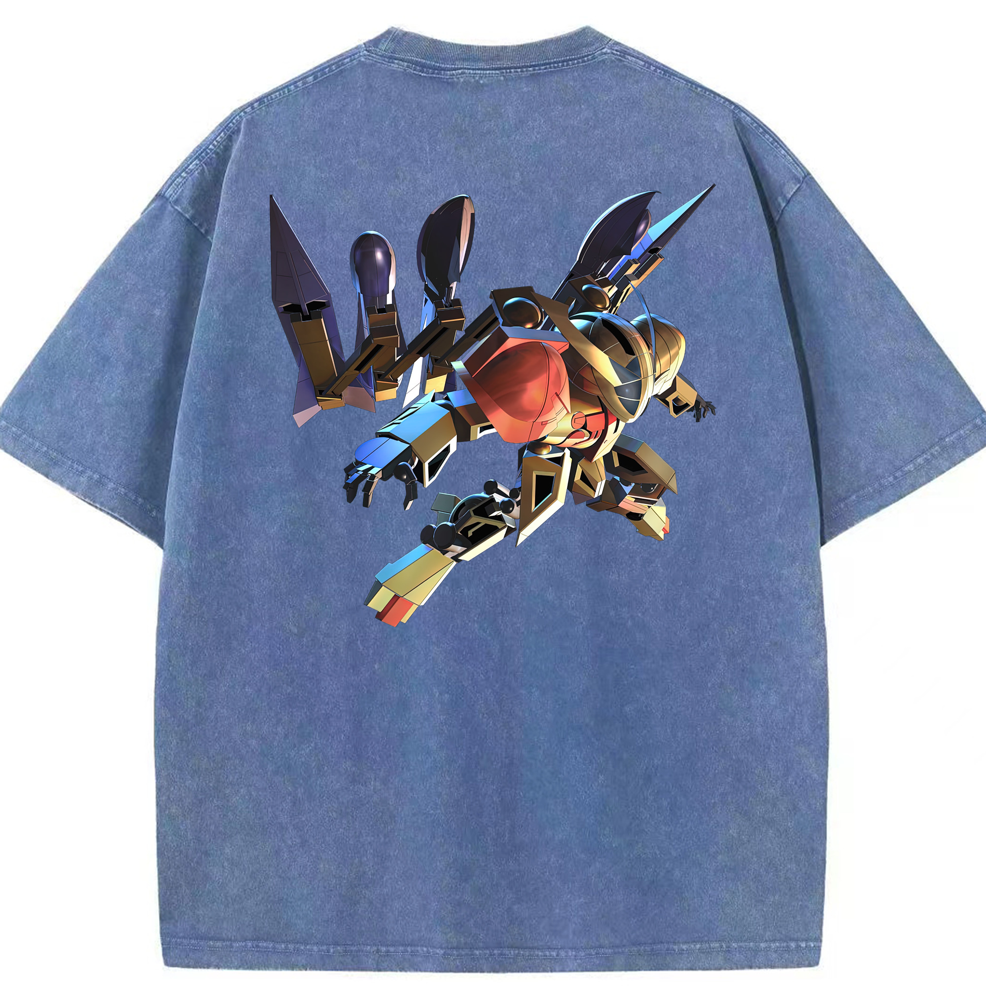 （画像用） 機動戦士ガンダム Mobile Suit Gundam 綿100% ヴィンテージ風 半袖Tシャツ（背面プリント）