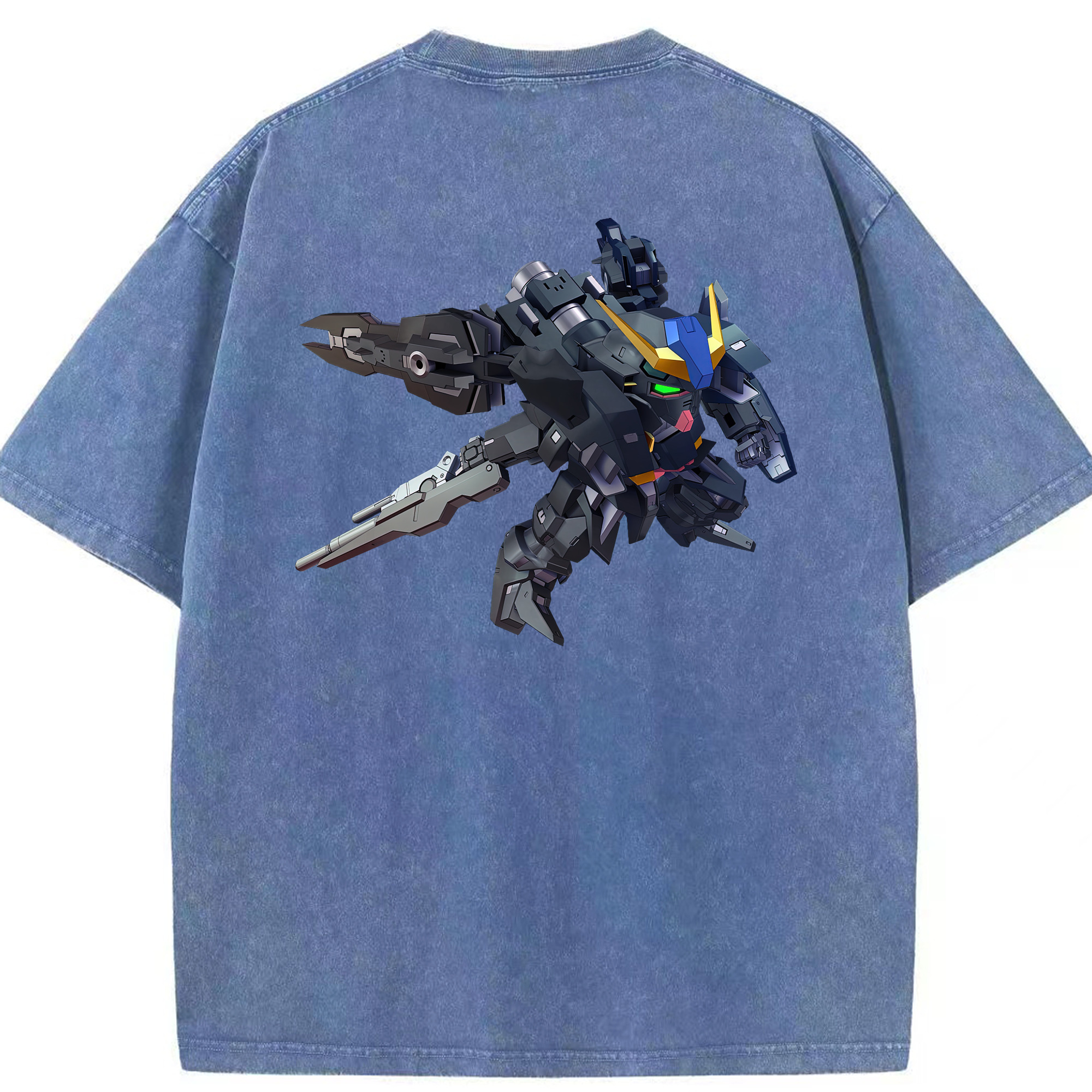 （画像用） 機動戦士ガンダム Mobile Suit Gundam 綿100% ヴィンテージ風 半袖Tシャツ（背面プリント）
