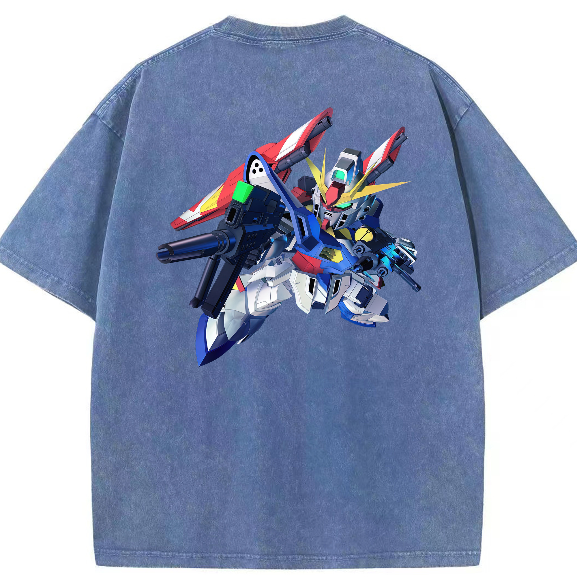 （画像用） 機動戦士ガンダム Mobile Suit Gundam 綿100% ヴィンテージ風 半袖Tシャツ（背面プリント）
