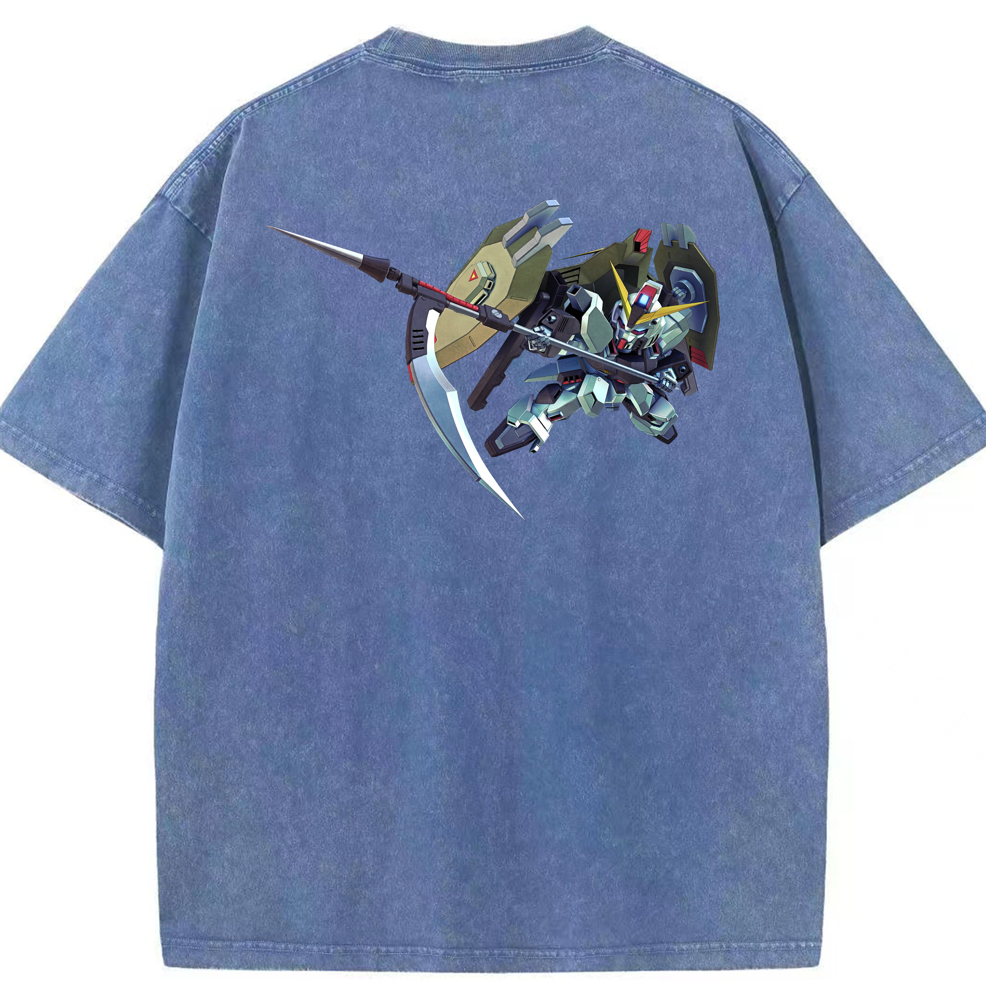 （画像用） 機動戦士ガンダム Mobile Suit Gundam 綿100% ヴィンテージ風 半袖Tシャツ（背面プリント）