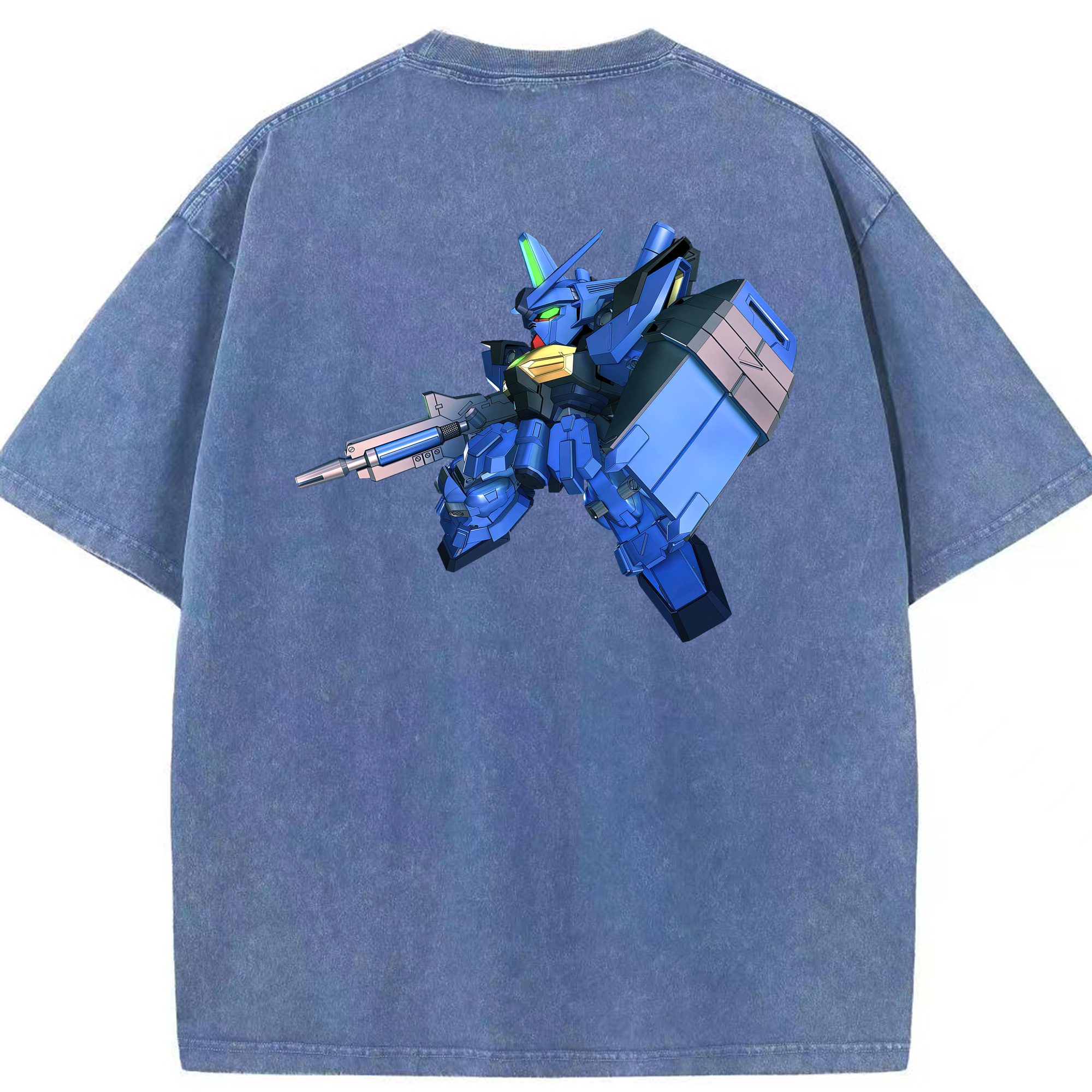 （画像用） 機動戦士ガンダム Mobile Suit Gundam 綿100% ヴィンテージ風 半袖Tシャツ（背面プリント）