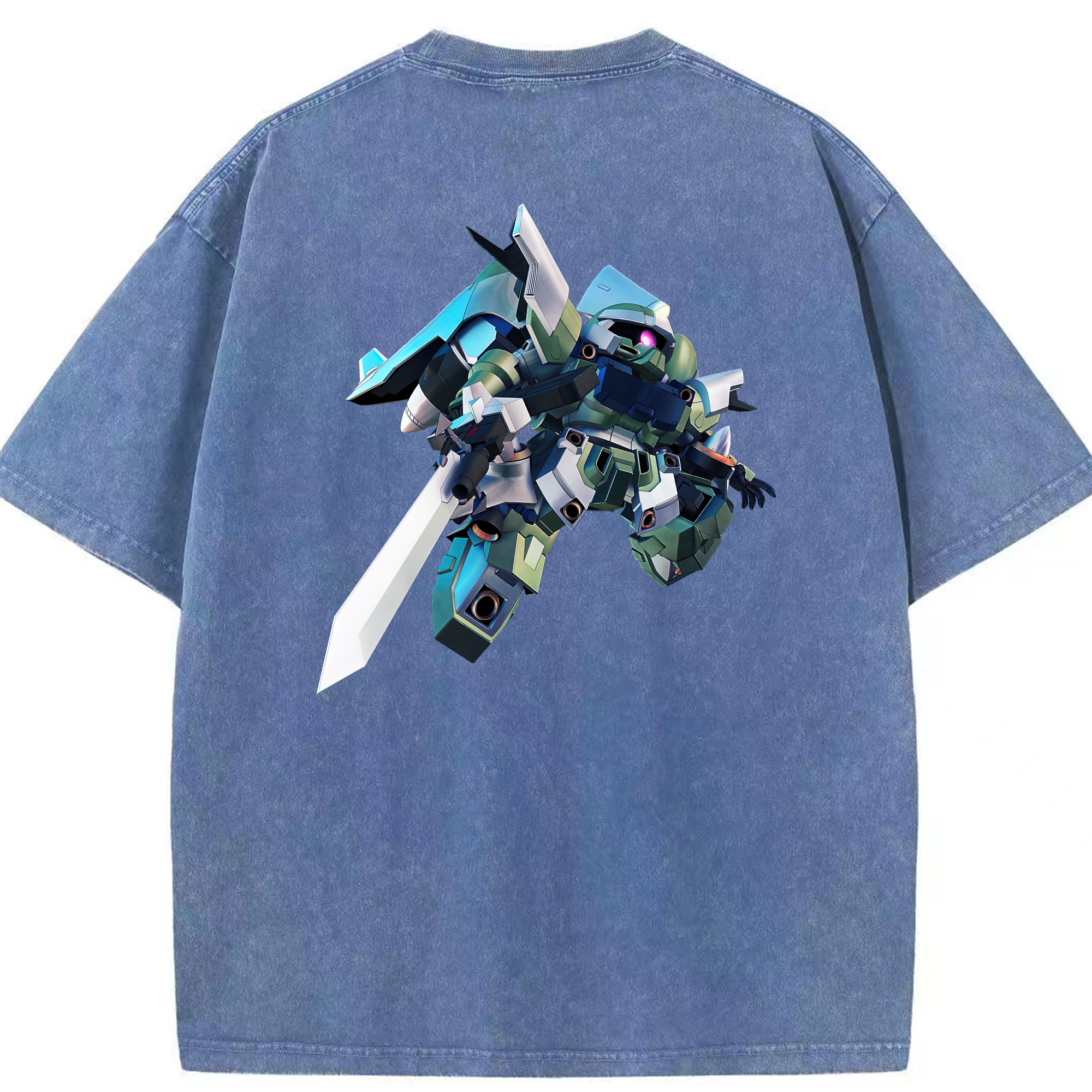 （画像用） 機動戦士ガンダム Mobile Suit Gundam 綿100% ヴィンテージ風 半袖Tシャツ（背面プリント）