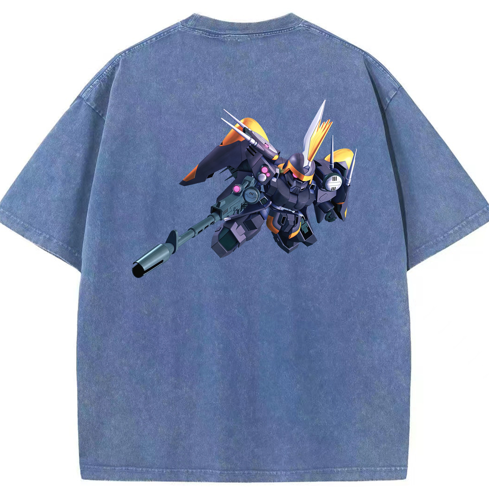 （画像用） 機動戦士ガンダム Mobile Suit Gundam 綿100% ヴィンテージ風 半袖Tシャツ（背面プリント）