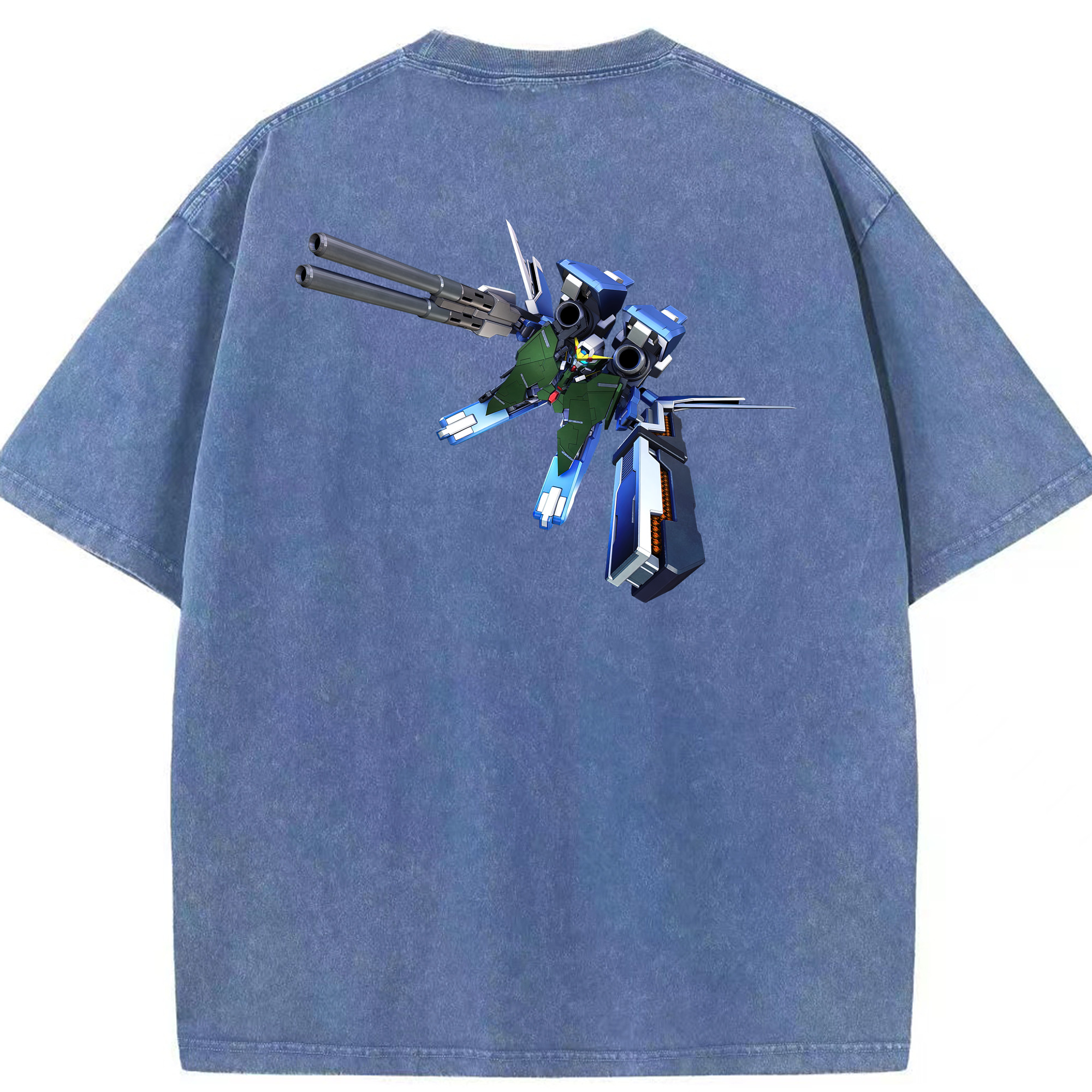 （画像用） 機動戦士ガンダム Mobile Suit Gundam 綿100% ヴィンテージ風 半袖Tシャツ（背面プリント）