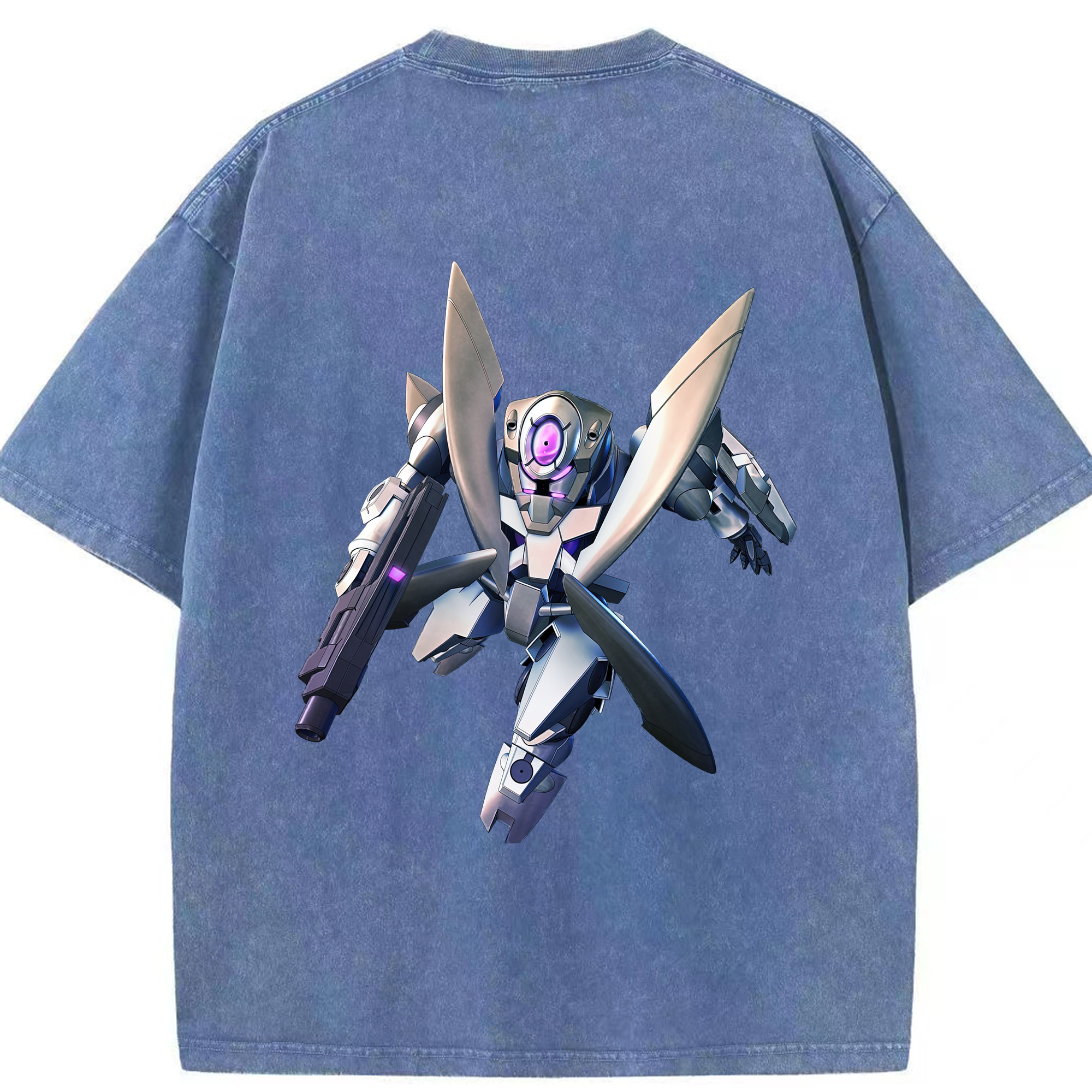 （画像用） 機動戦士ガンダム Mobile Suit Gundam 綿100% ヴィンテージ風 半袖Tシャツ（背面プリント）