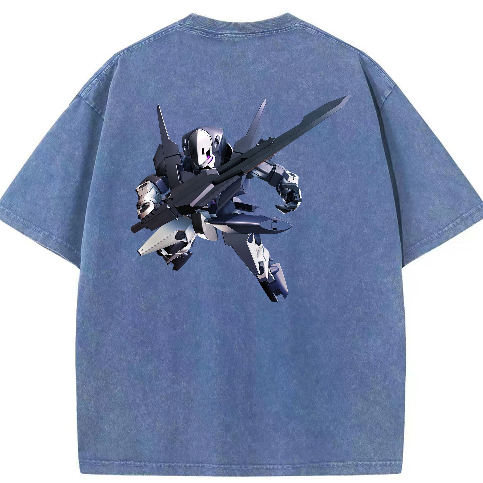 （画像用） 機動戦士ガンダム Mobile Suit Gundam 綿100% ヴィンテージ風 半袖Tシャツ（背面プリント）