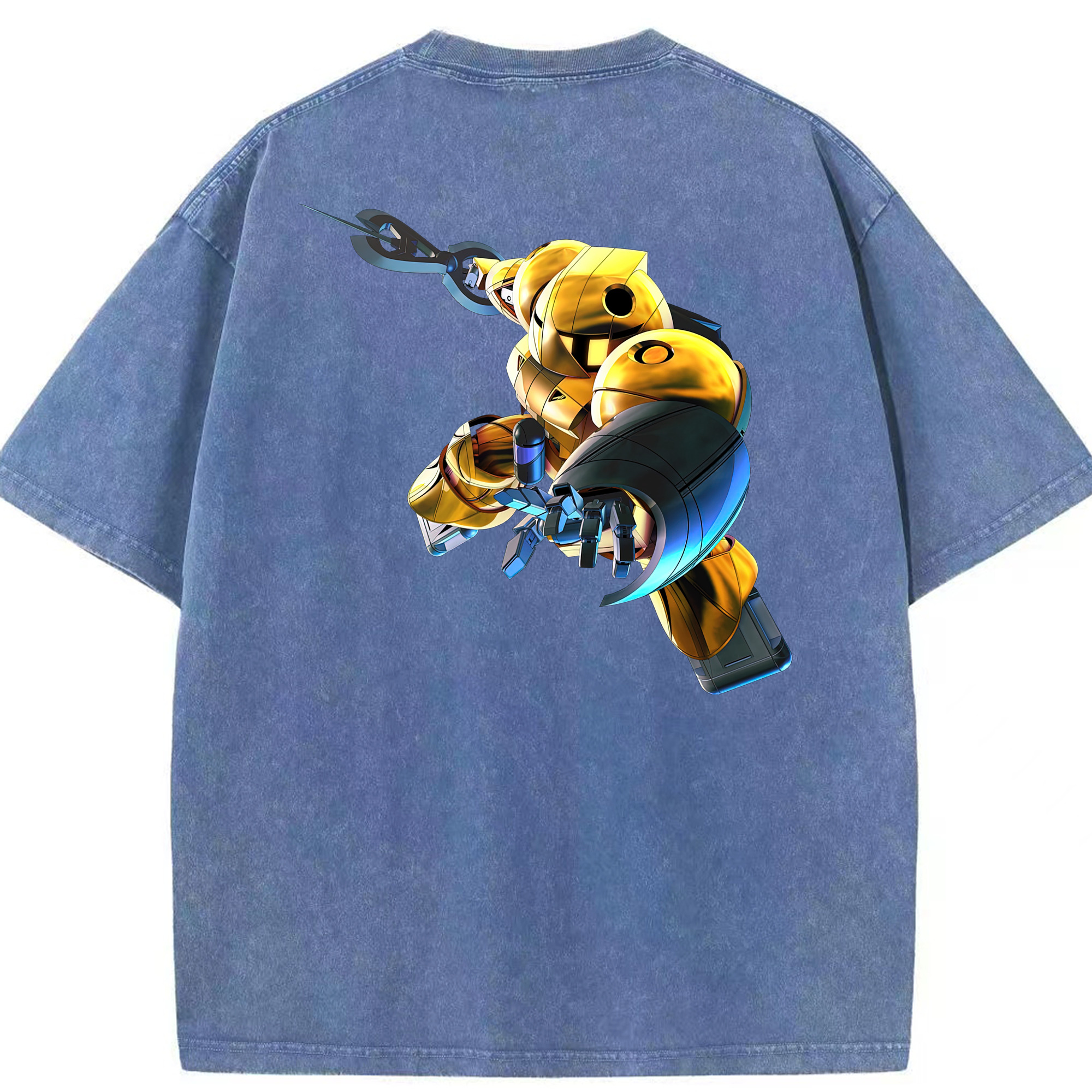 （画像用） 機動戦士ガンダム Mobile Suit Gundam 綿100% ヴィンテージ風 半袖Tシャツ（背面プリント）