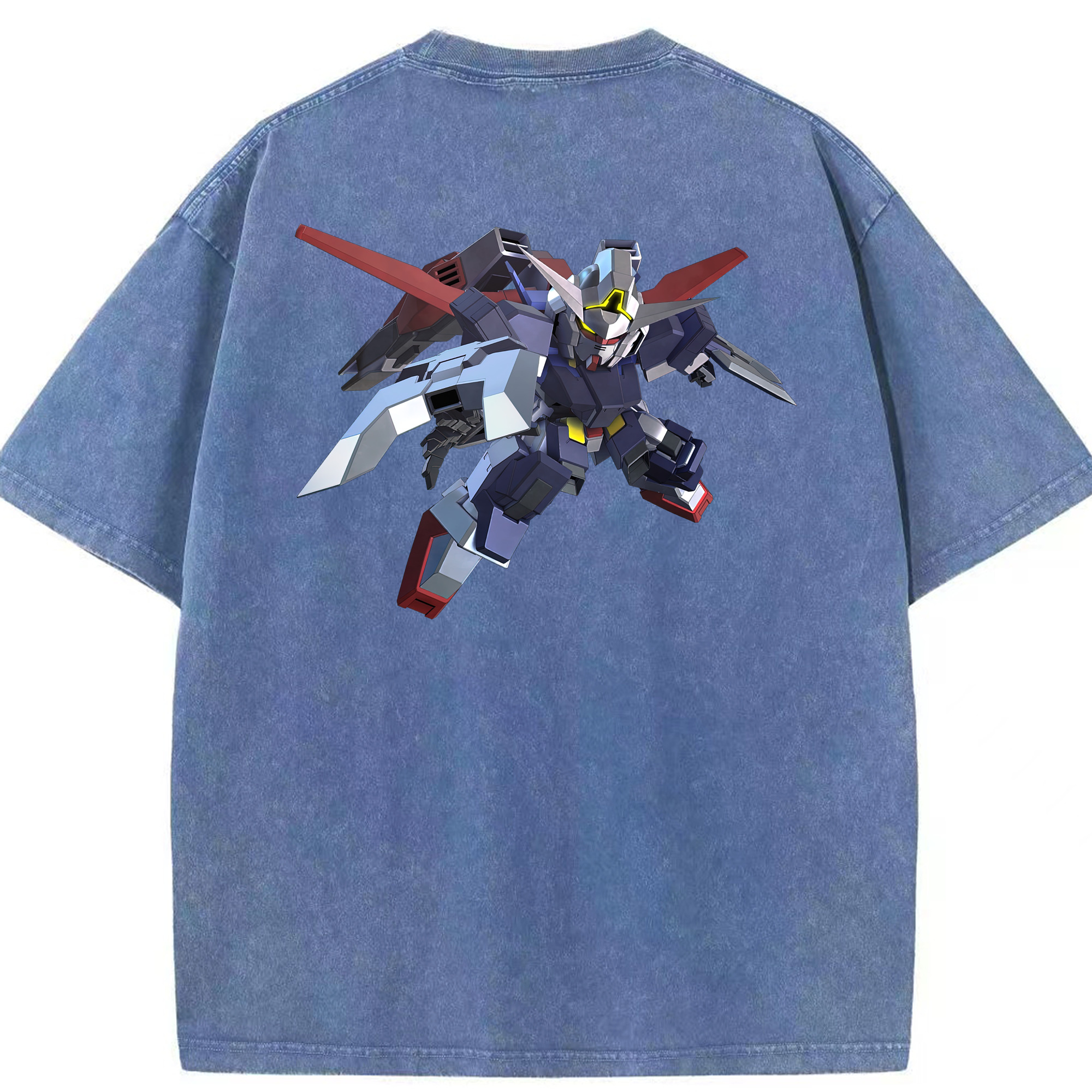 （画像用） 機動戦士ガンダム Mobile Suit Gundam 綿100% ヴィンテージ風 半袖Tシャツ（背面プリント）