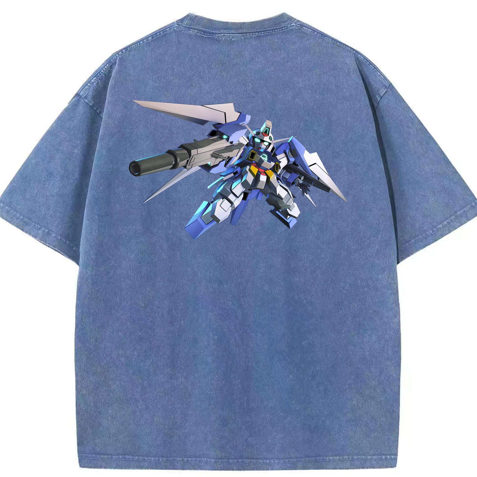 （画像用） 機動戦士ガンダム Mobile Suit Gundam 綿100% ヴィンテージ風 半袖Tシャツ（背面プリント）
