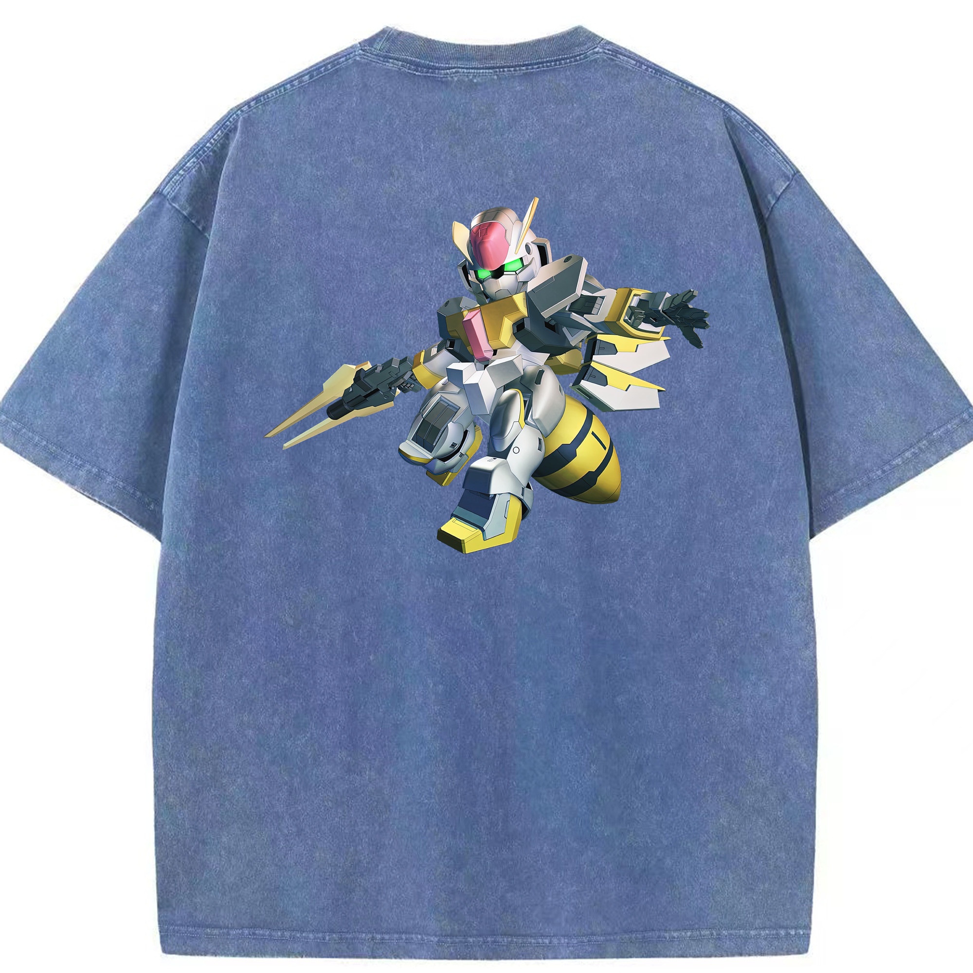 （画像用） 機動戦士ガンダム Mobile Suit Gundam 綿100% ヴィンテージ風 半袖Tシャツ（背面プリント）