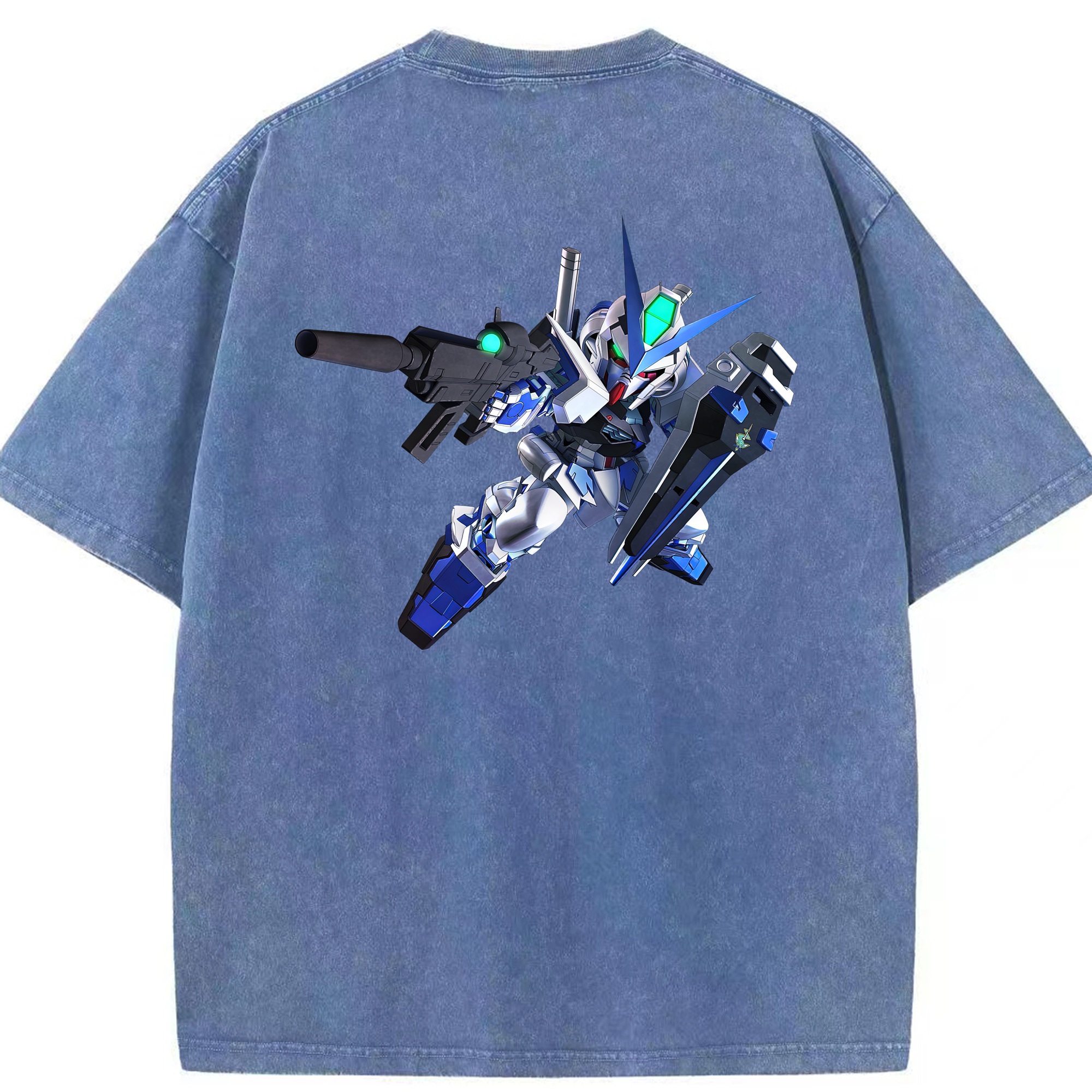 （画像用） 機動戦士ガンダム Mobile Suit Gundam 綿100% ヴィンテージ風 半袖Tシャツ（背面プリント）
