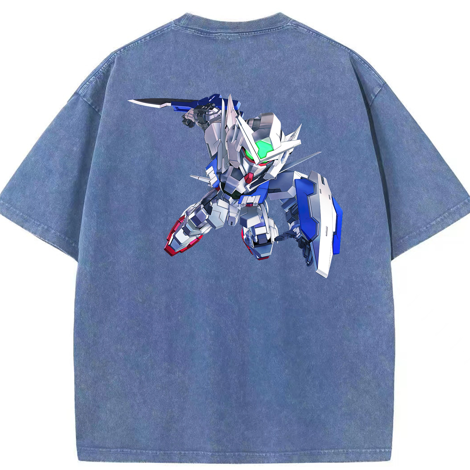 （画像用） 機動戦士ガンダム Mobile Suit Gundam 綿100% ヴィンテージ風 半袖Tシャツ（背面プリント）